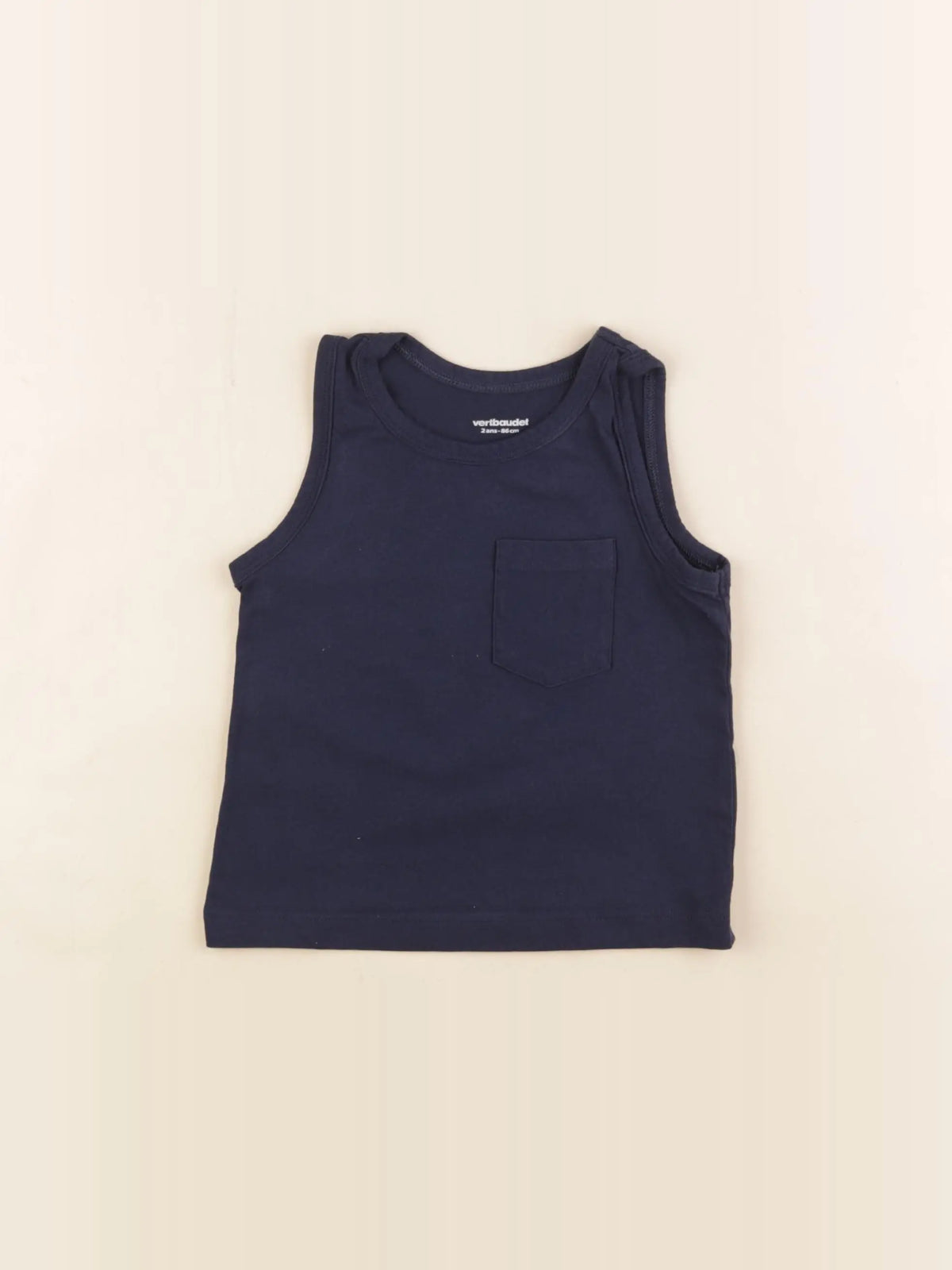 Vertbaudet - débardeur bleu - 2 ans