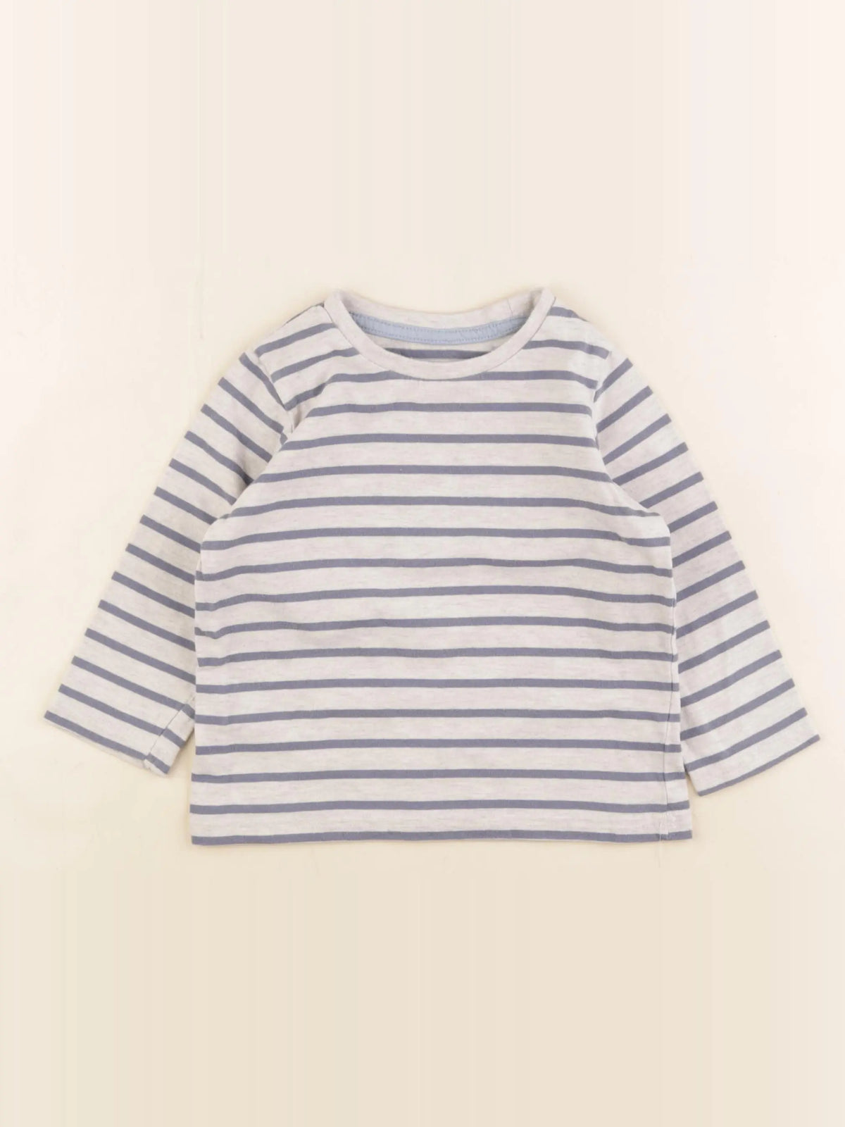 Vertbaudet - tee-shirt bleu, gris - 2 ans