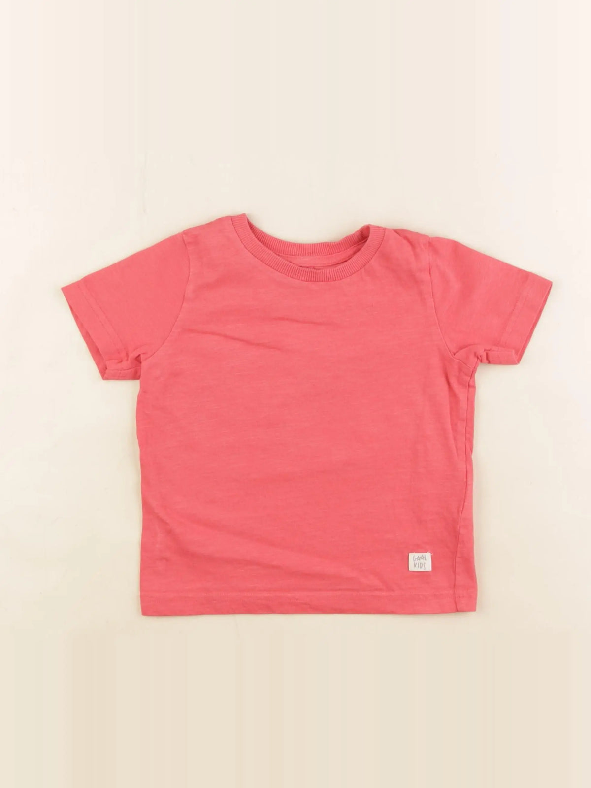 Vertbaudet - tee-shirt rouge - 2 ans