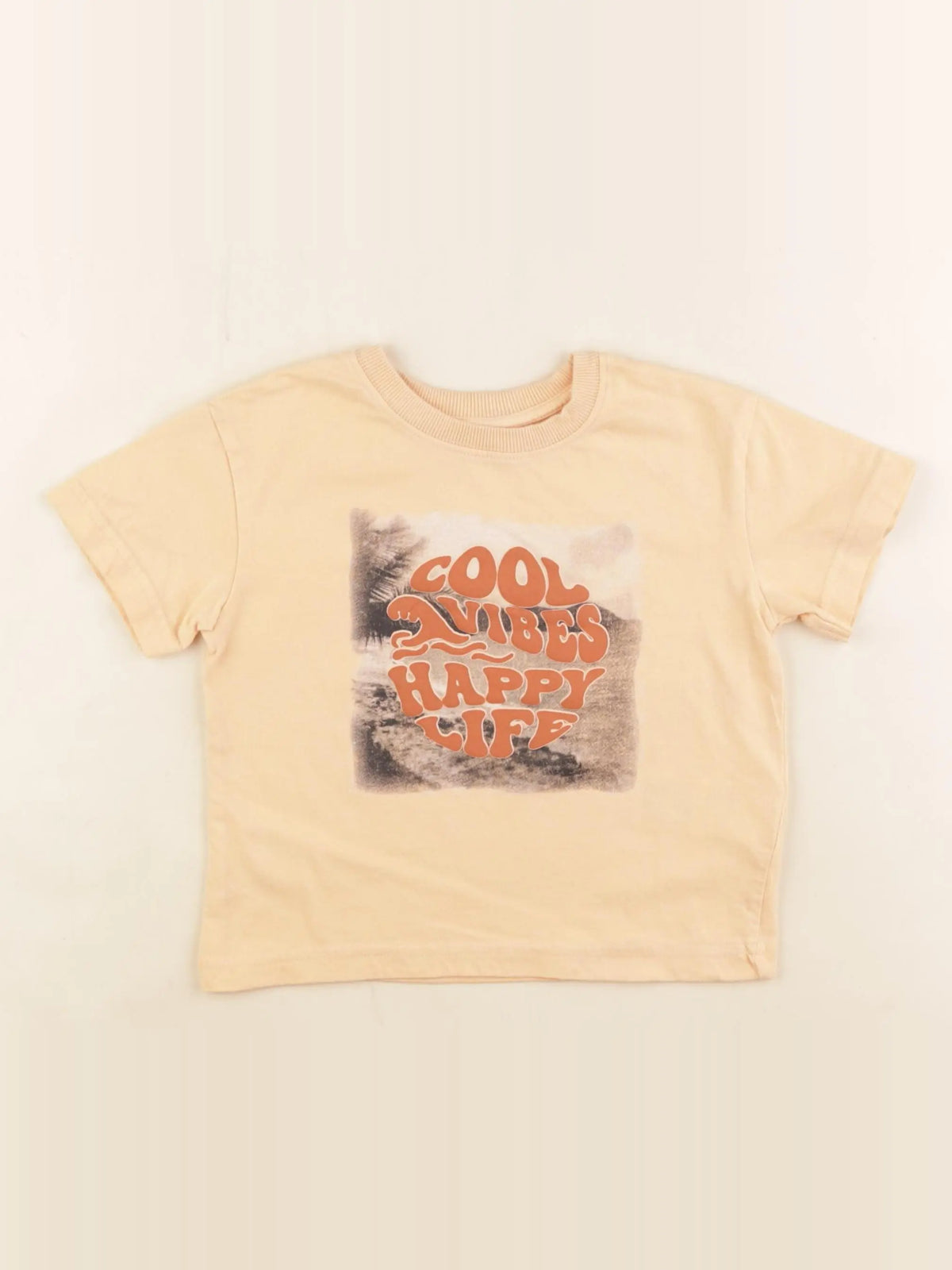 Vertbaudet - tee-shirt orange - 2 ans