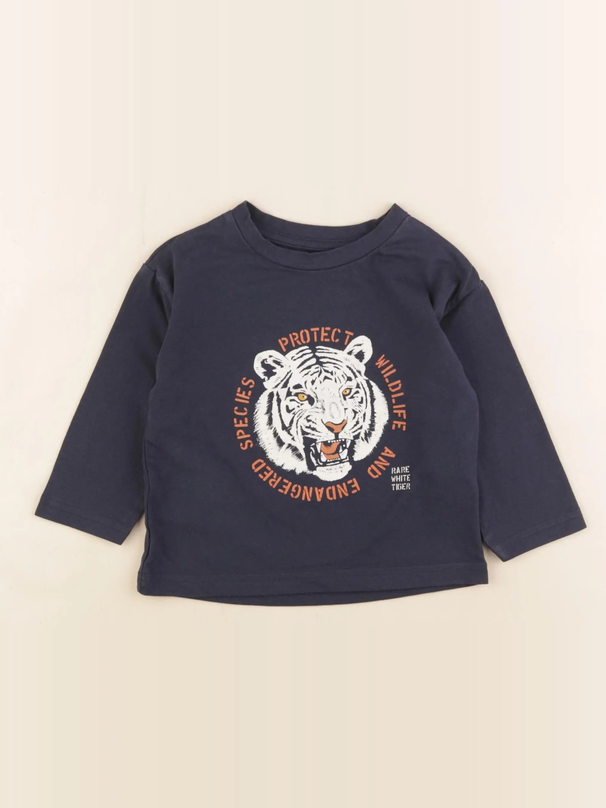 Vertbaudet - tee-shirt bleu - 2 ans
