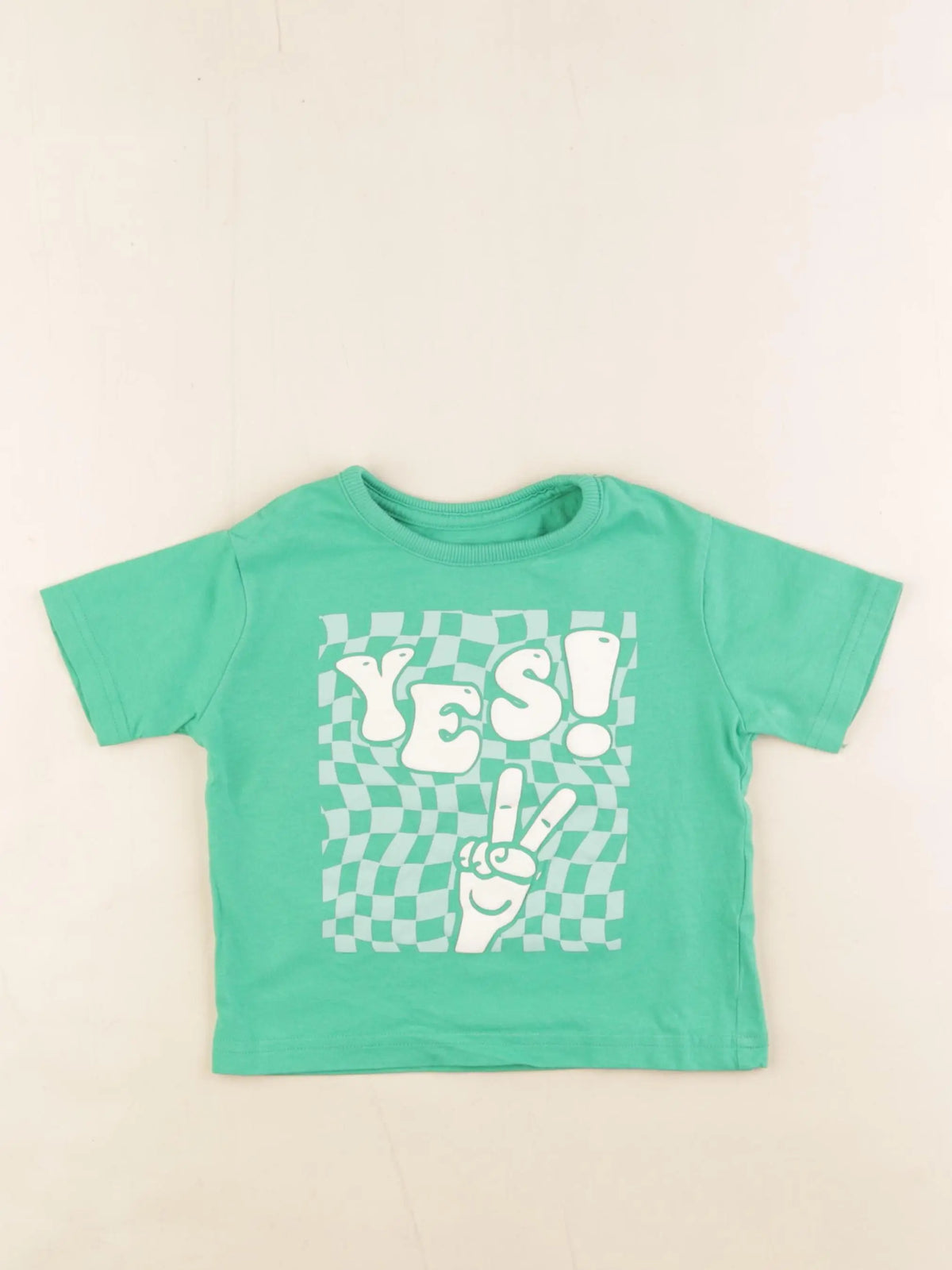 Vertbaudet - tee-shirt vert - 2 ans