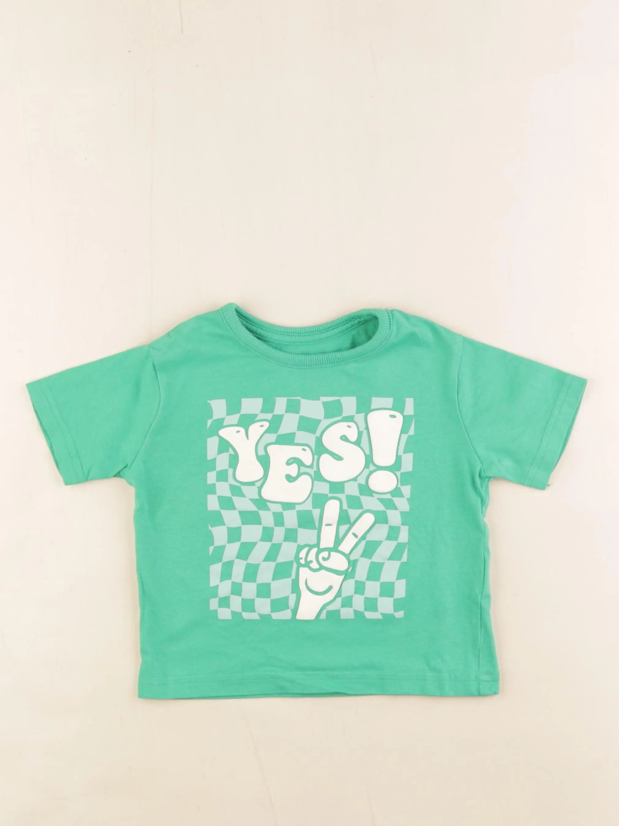 Vertbaudet - tee-shirt vert - 2 ans