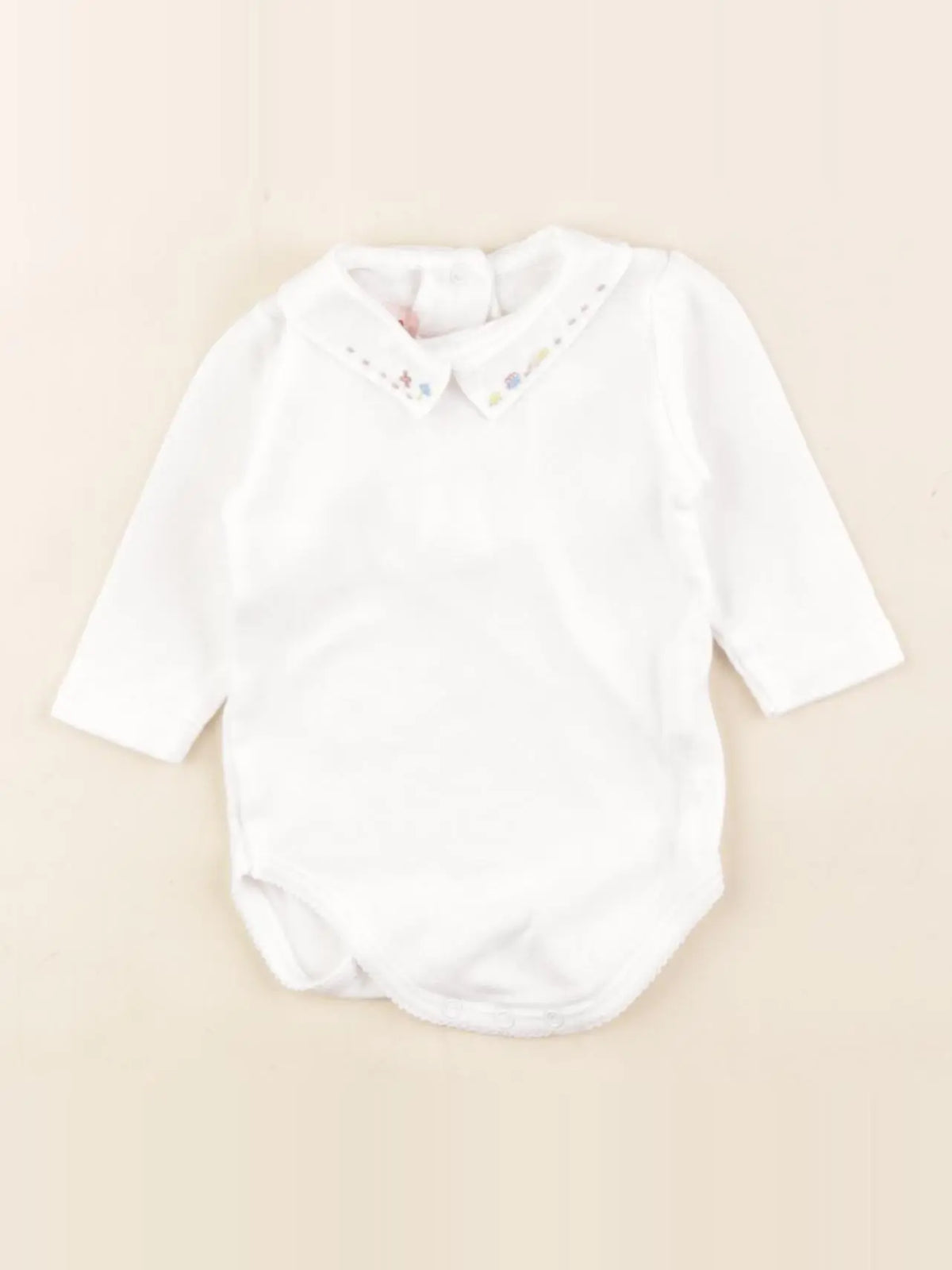Bonpoint - body à col blanc - 1 mois