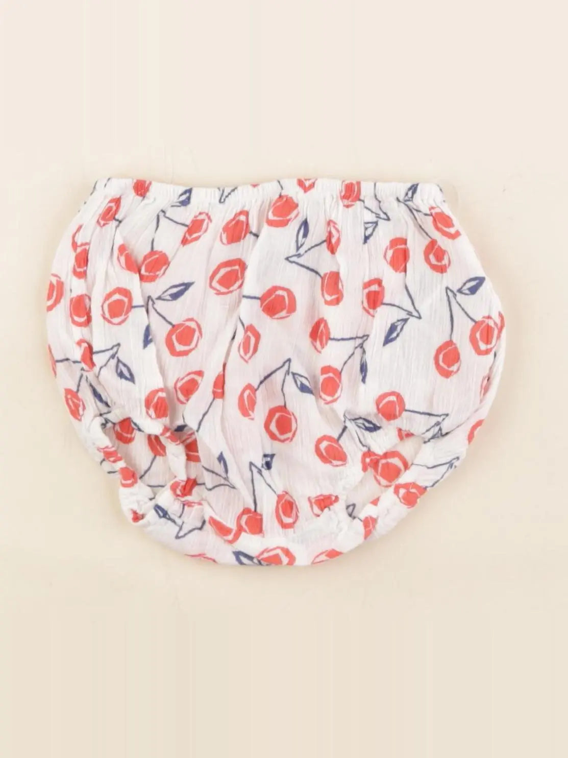 Bonpoint - bloomer blanc, rouge - 6 mois