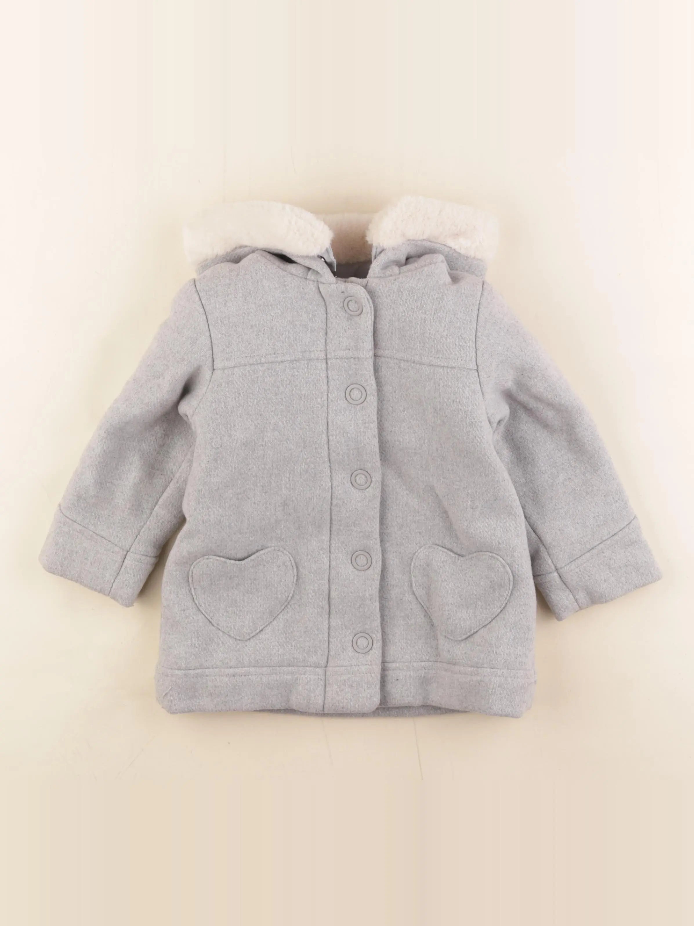 Vertbaudet - manteau gris - 2 ans