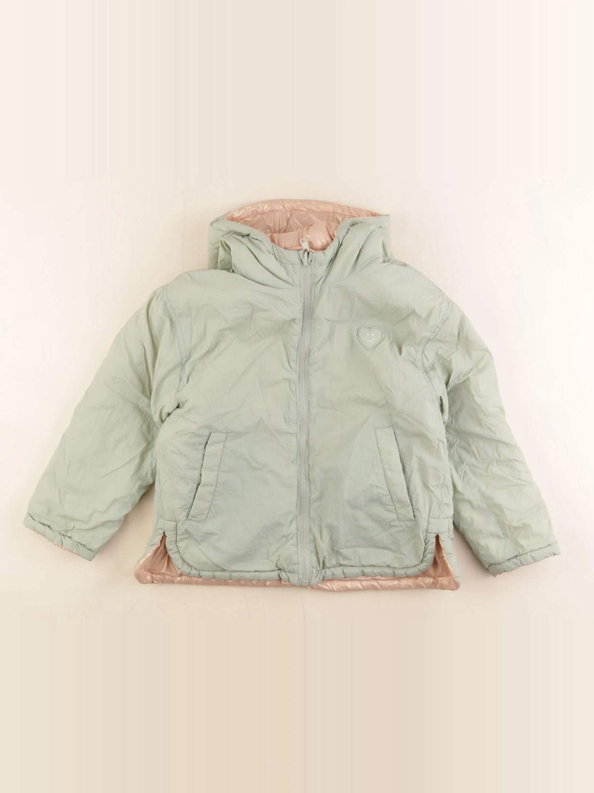Vertbaudet - veste réversible rose, vert - 9 ans