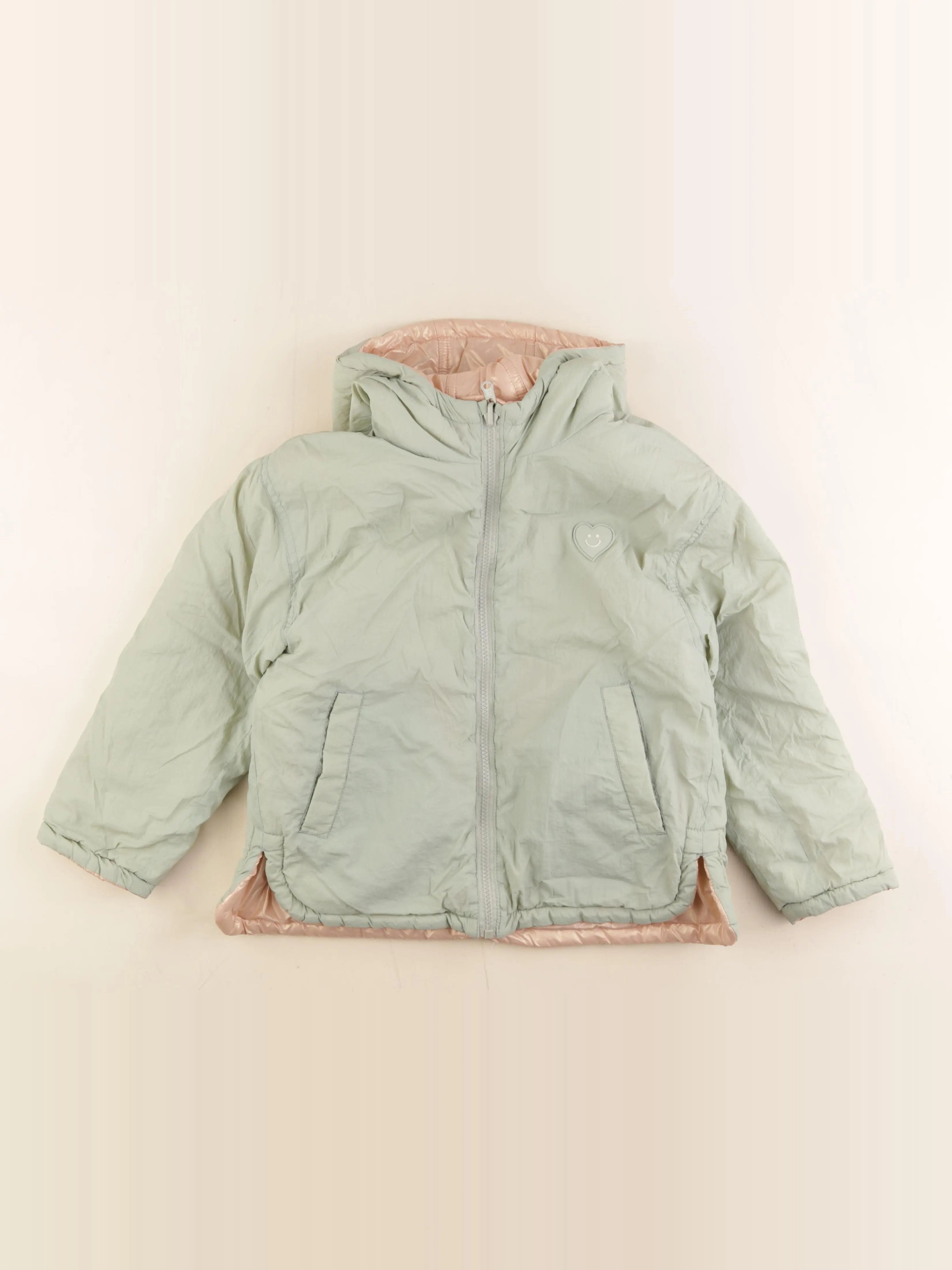 Vertbaudet - veste réversible rose, vert - 9 ans