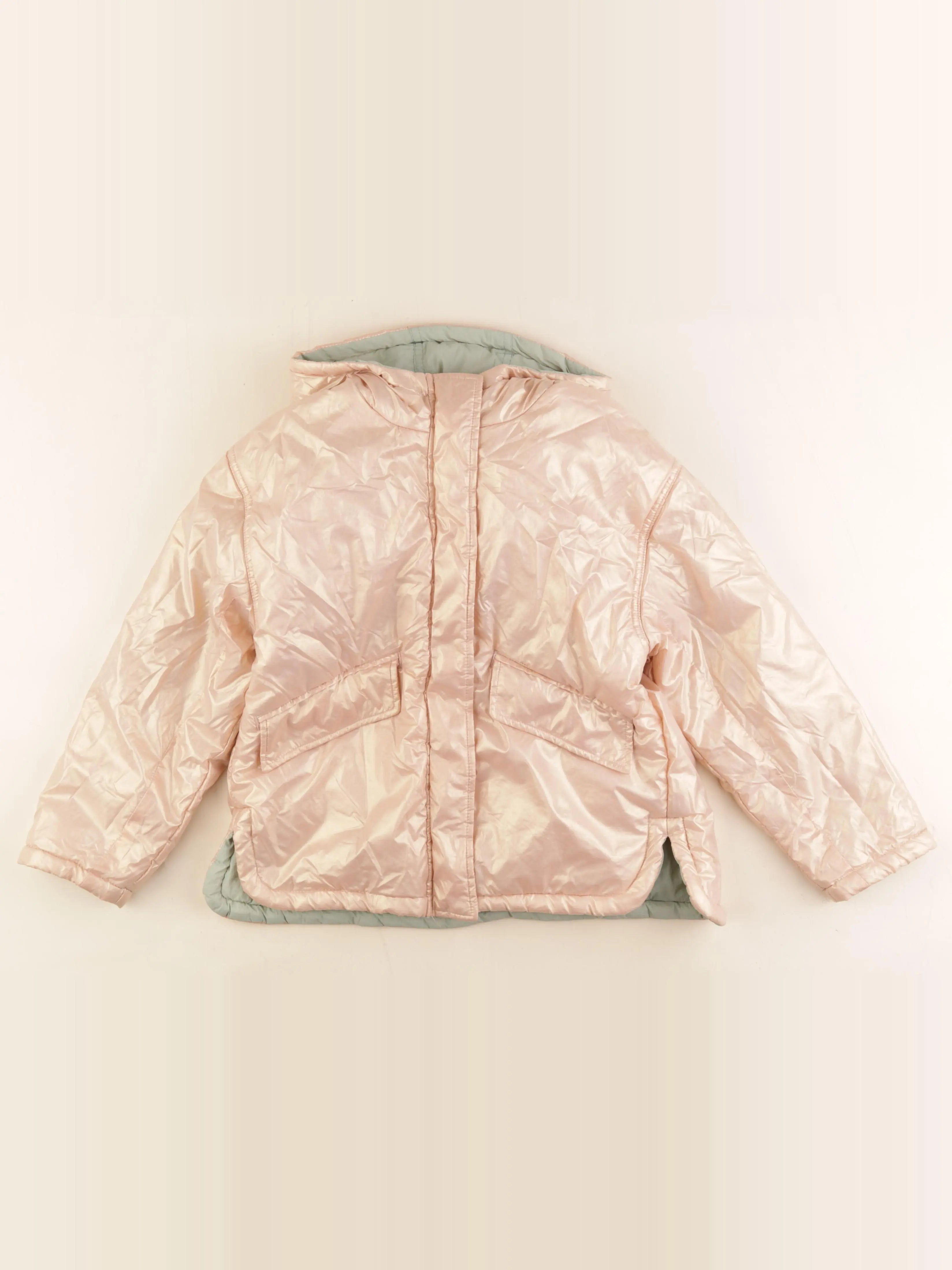 Vertbaudet - veste réversible rose, vert - 9 ans