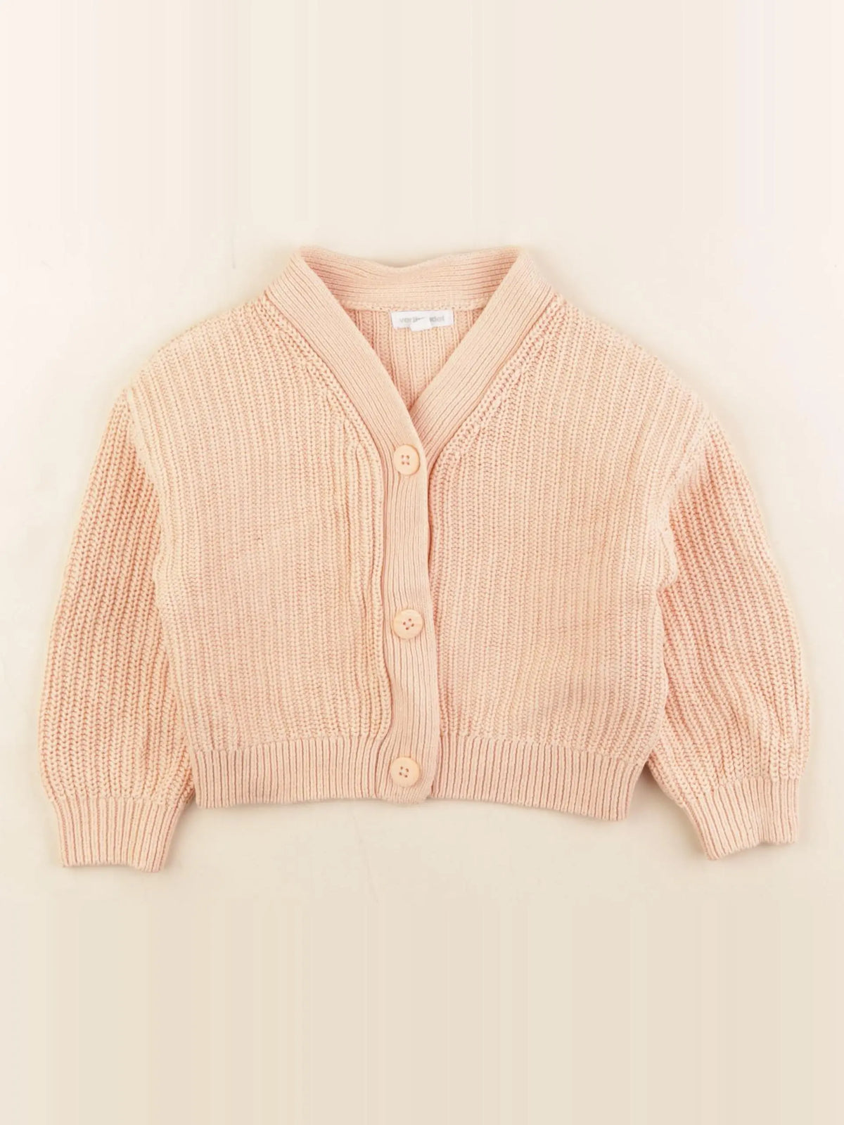 Vertbaudet - gilet orange - 3 ans