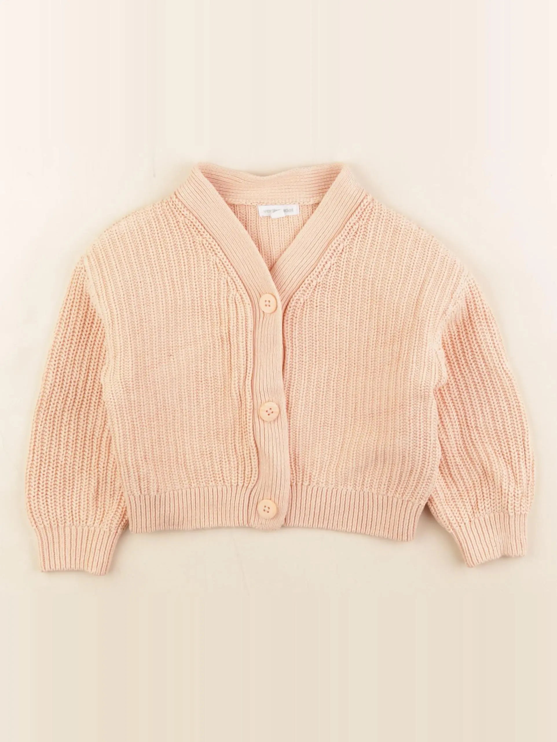 Vertbaudet - gilet orange - 3 ans