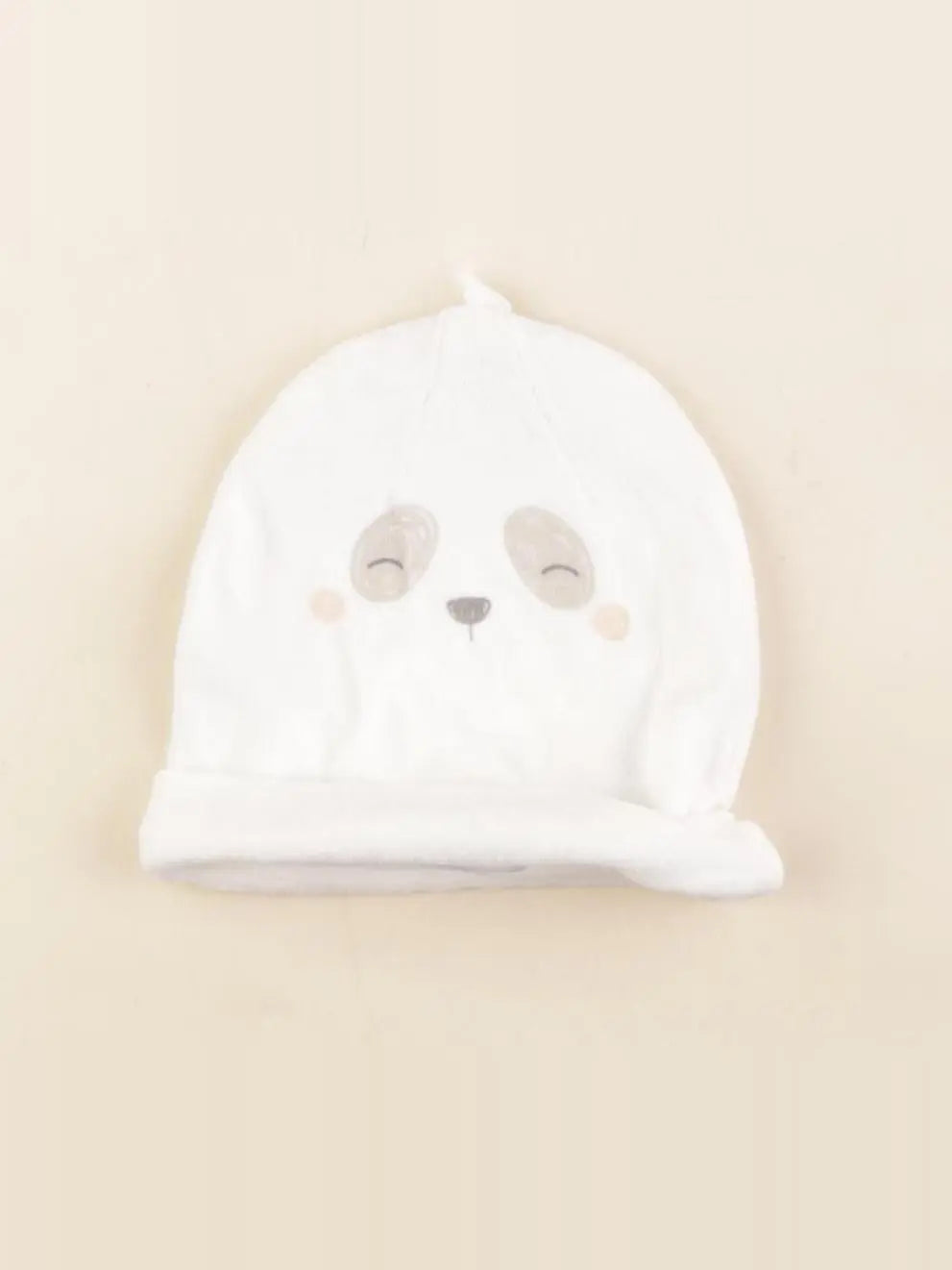 Vertbaudet - bonnet blanc - 3 mois