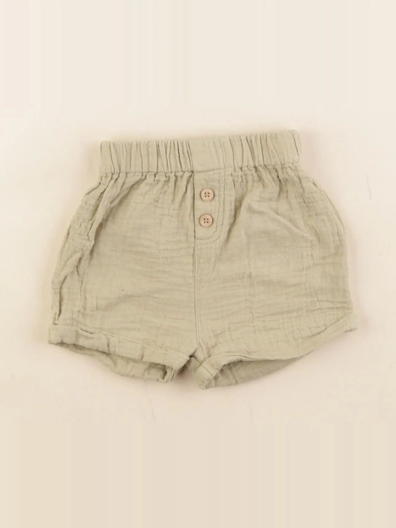 Vertbaudet - short vert - 3 mois