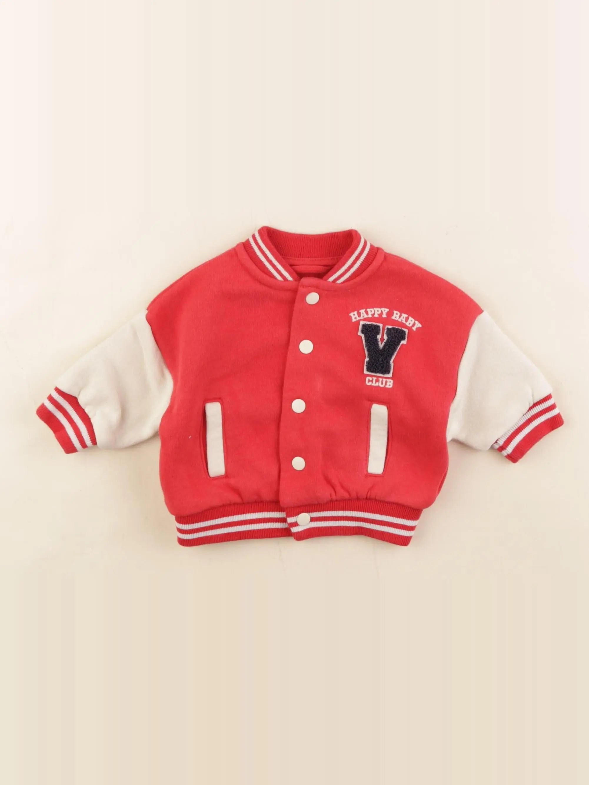 Vertbaudet - veste rouge - 3 mois