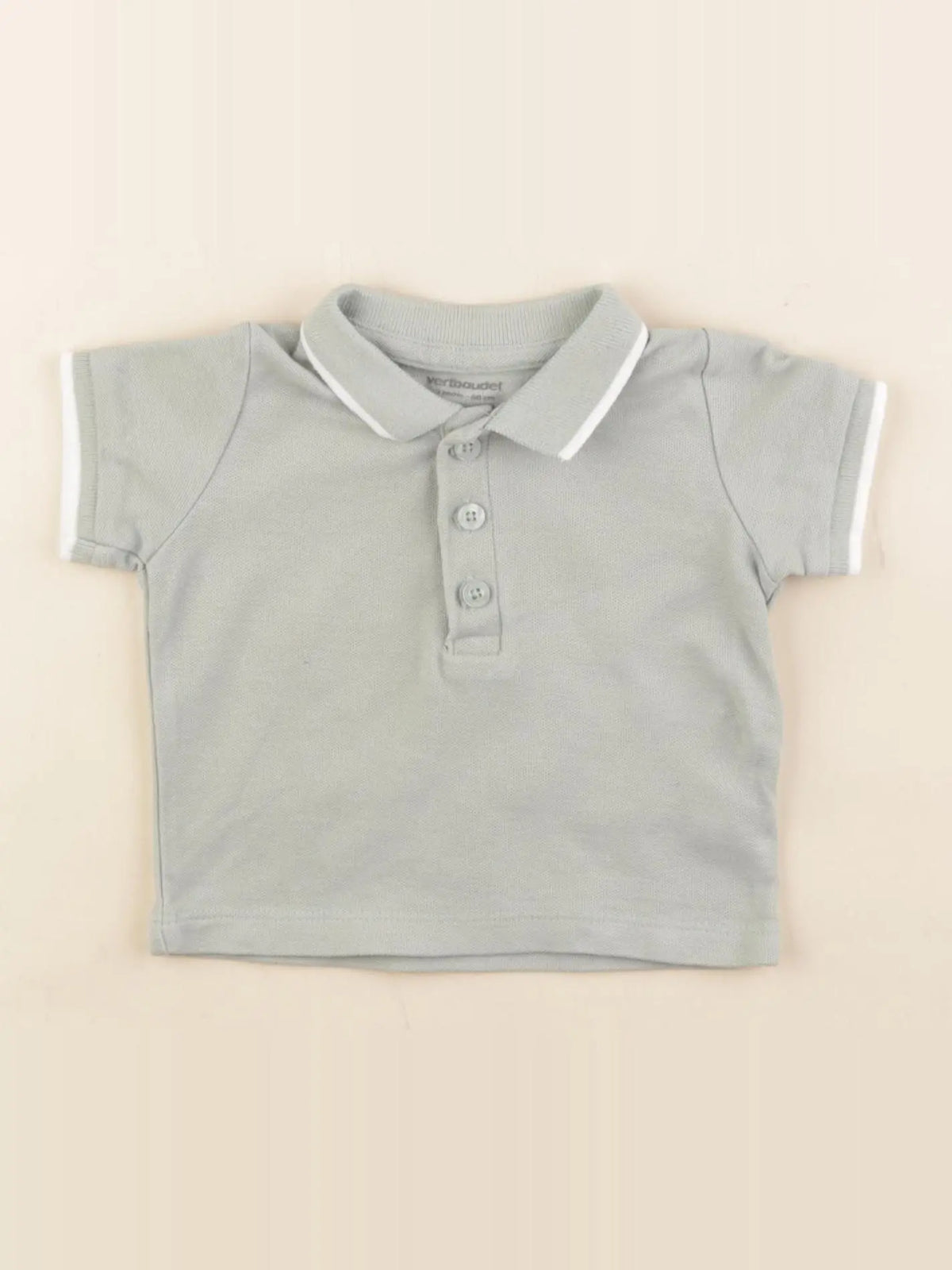 Vertbaudet - polo vert - 3 mois