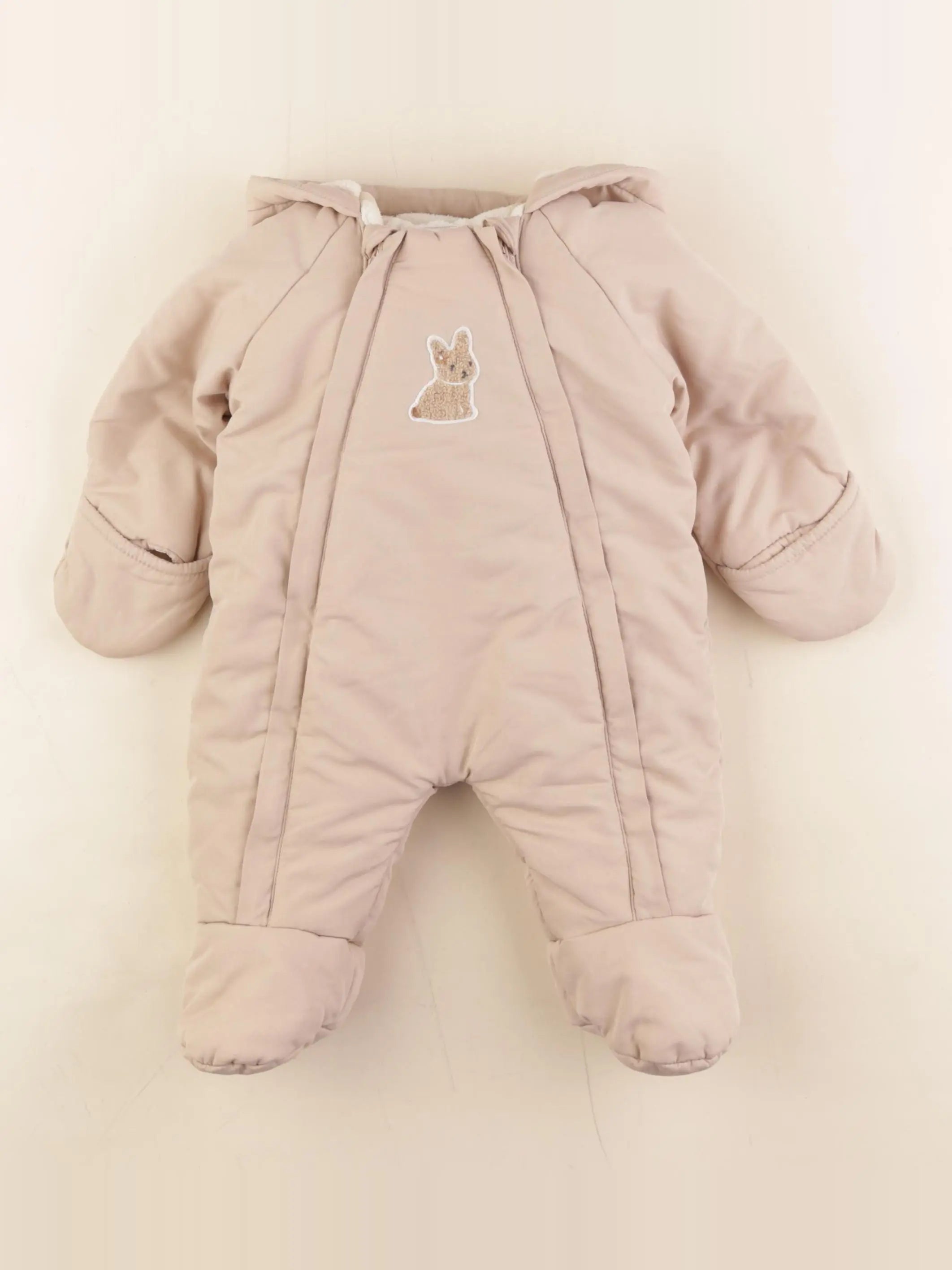 Vertbaudet - combi-pilote beige - 3 mois