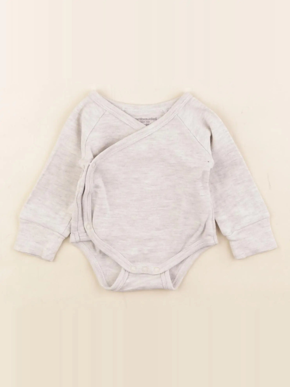 Vertbaudet - body gris - 1 mois