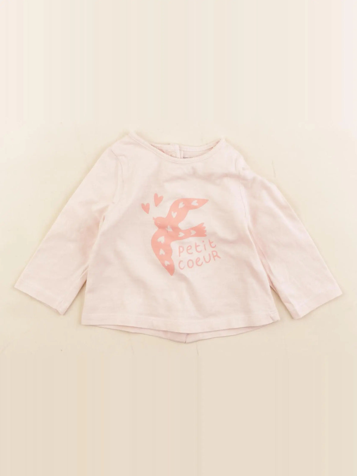 Vertbaudet - tee-shirt rose - 3 mois