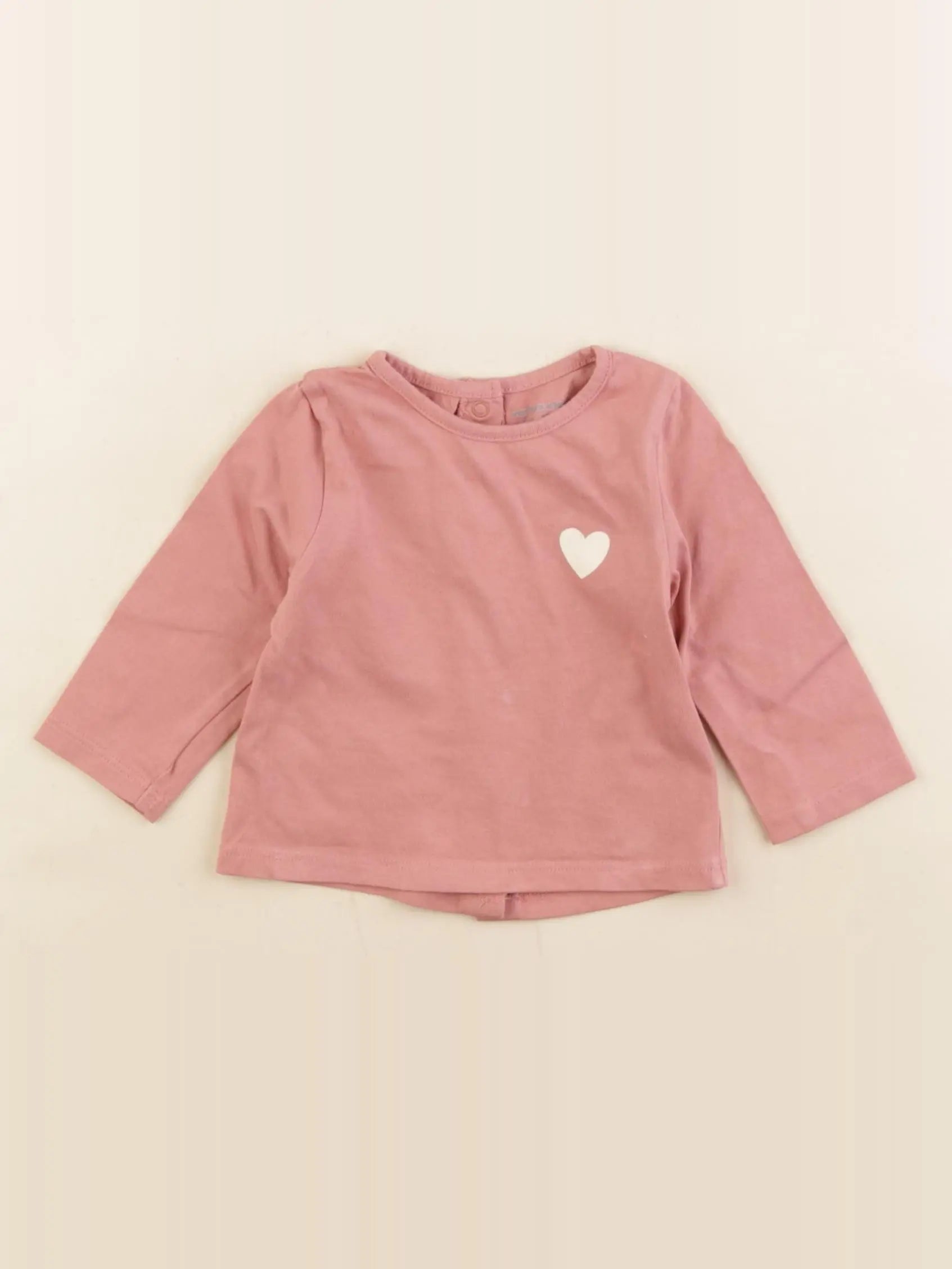 Vertbaudet - tee-shirt rose - 3 mois