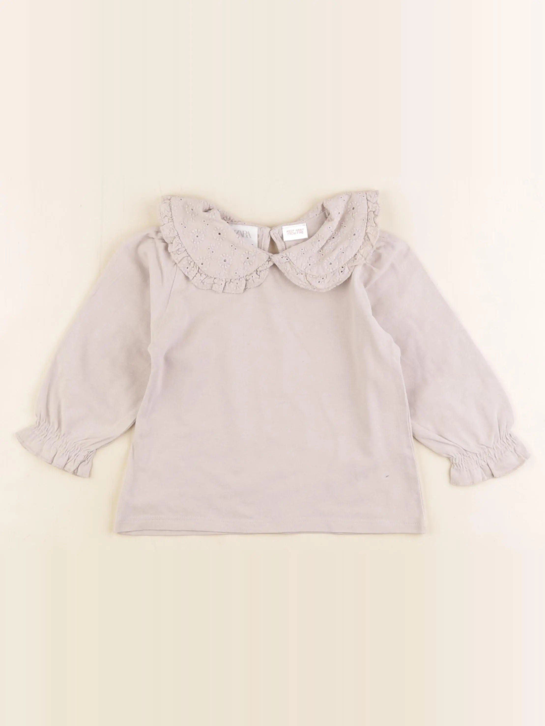Zara - tee-shirt marron - 12/18 mois