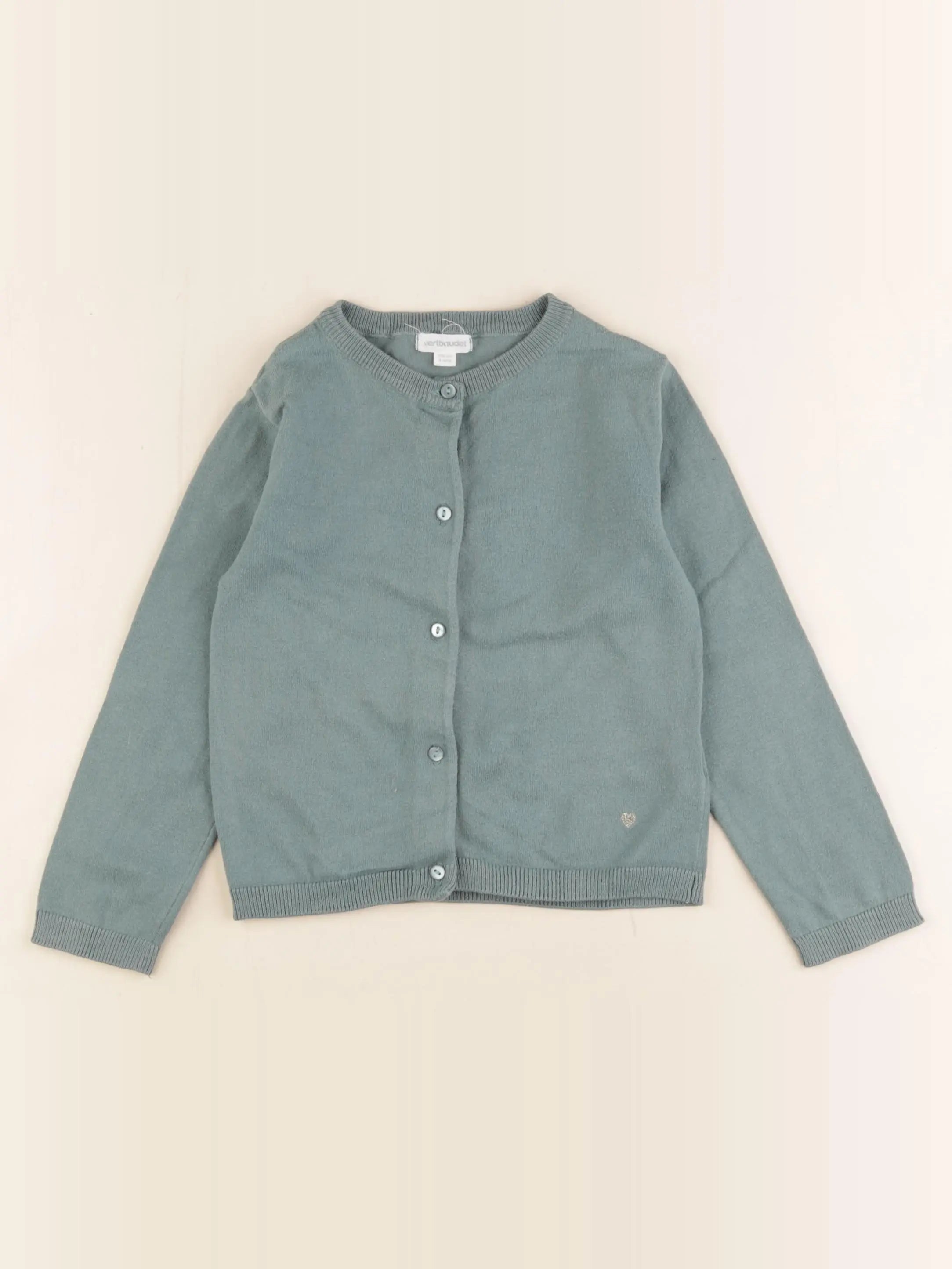 Vertbaudet - gilet vert - 4 ans