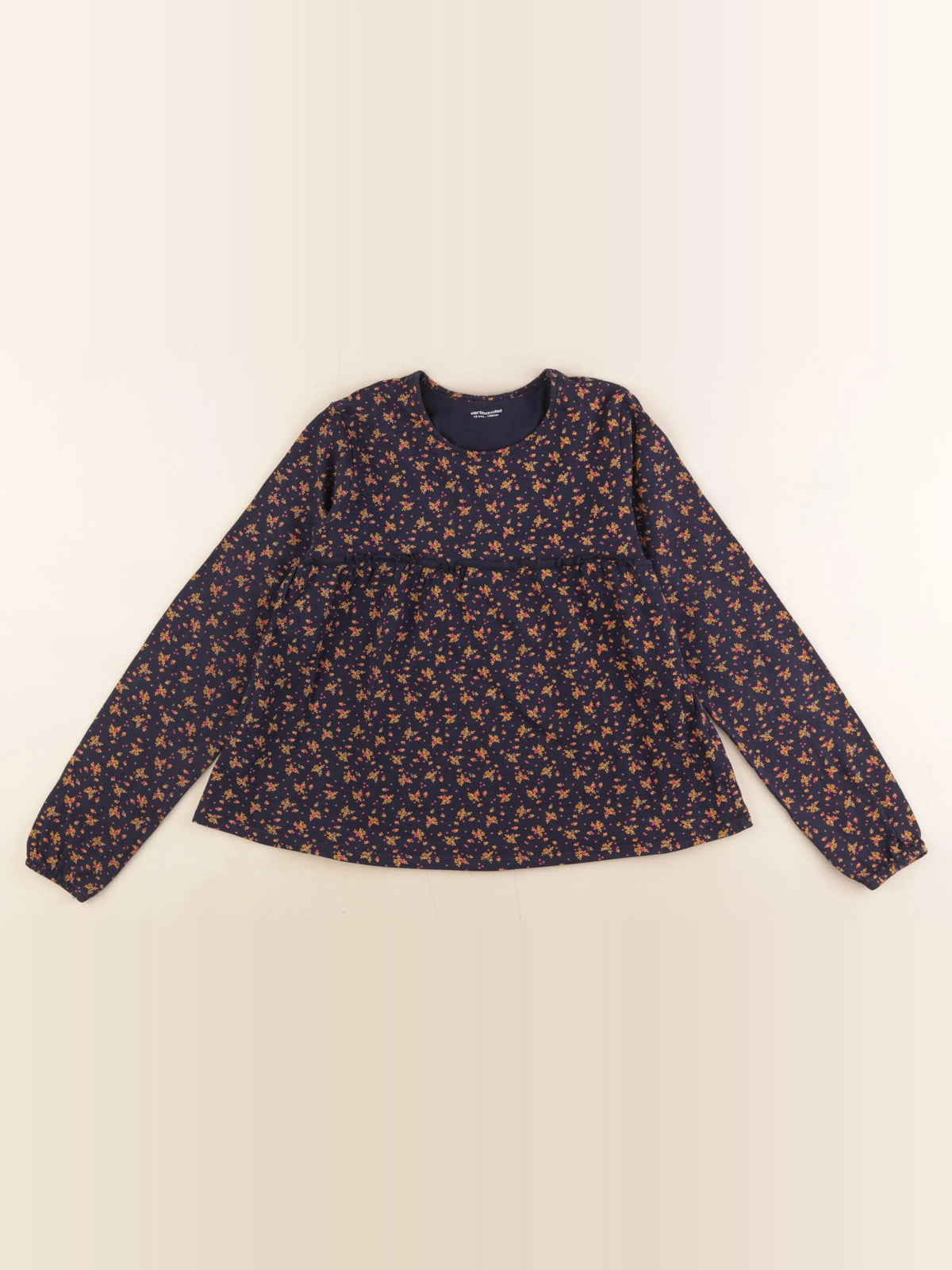 Vertbaudet - tee-shirt bleu, jaune - 10 ans