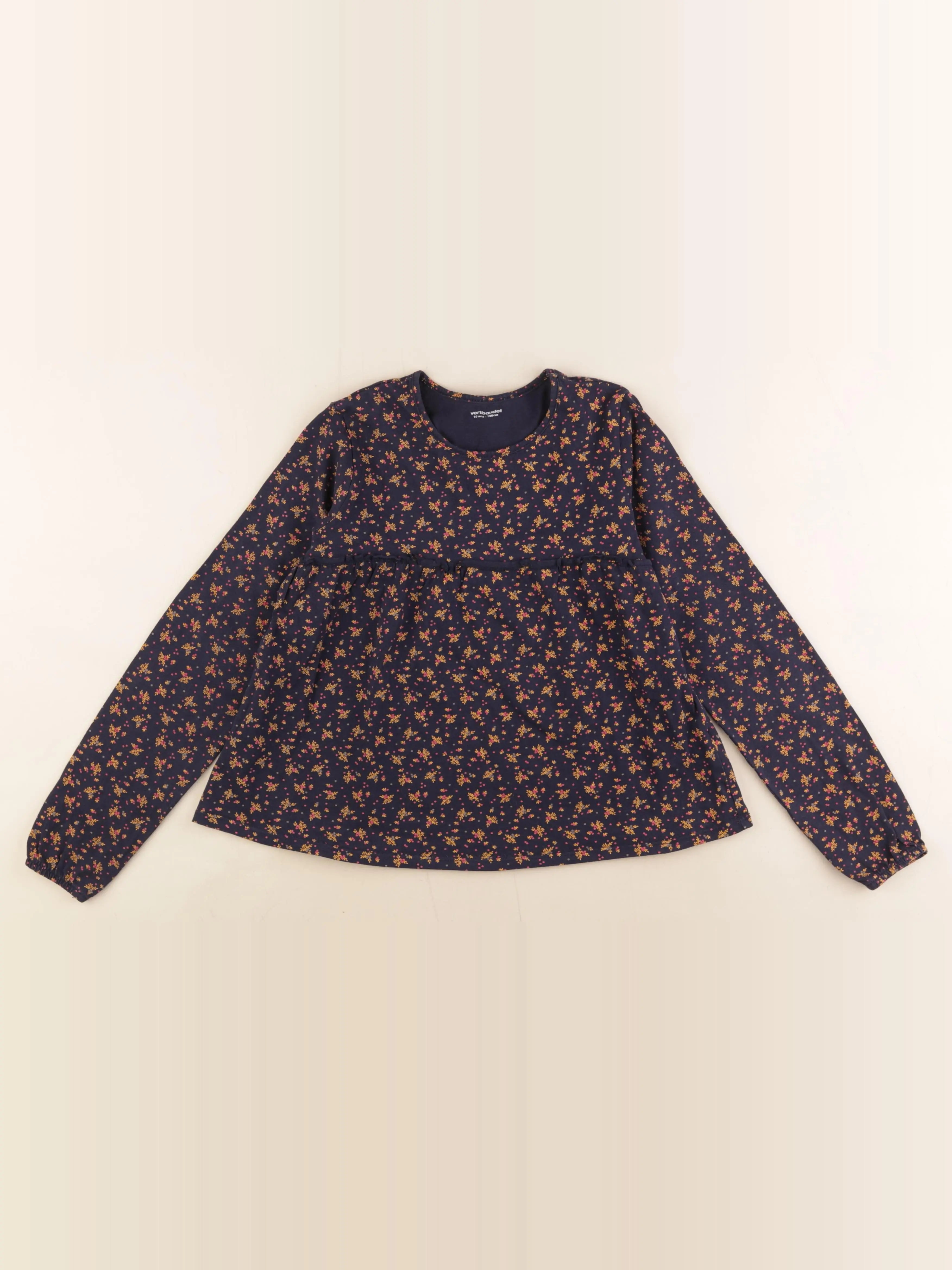 Vertbaudet - tee-shirt bleu, jaune - 10 ans