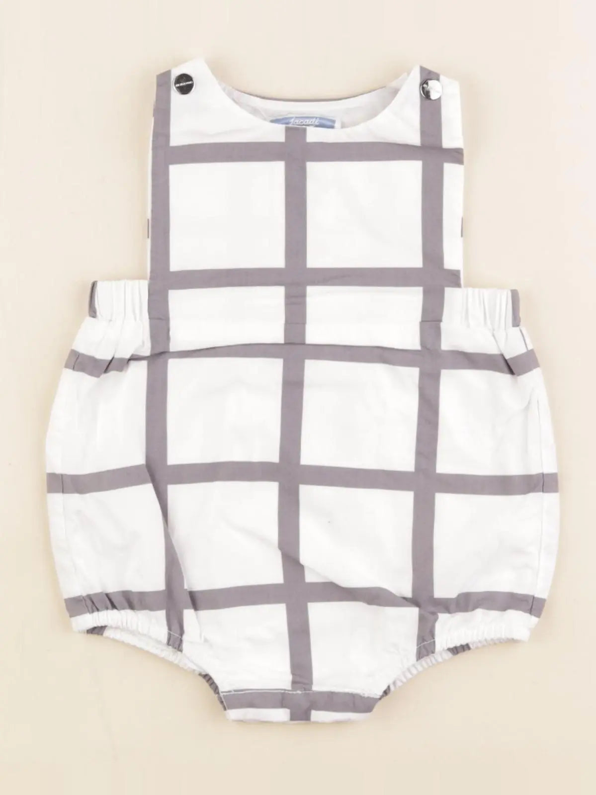 Jacadi - salopette blanc, gris - 3 mois