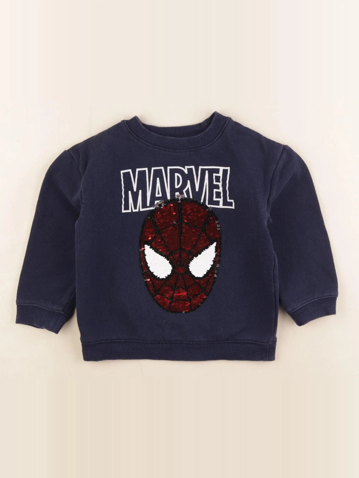 H&M - sweat bleu - 3/4 ans