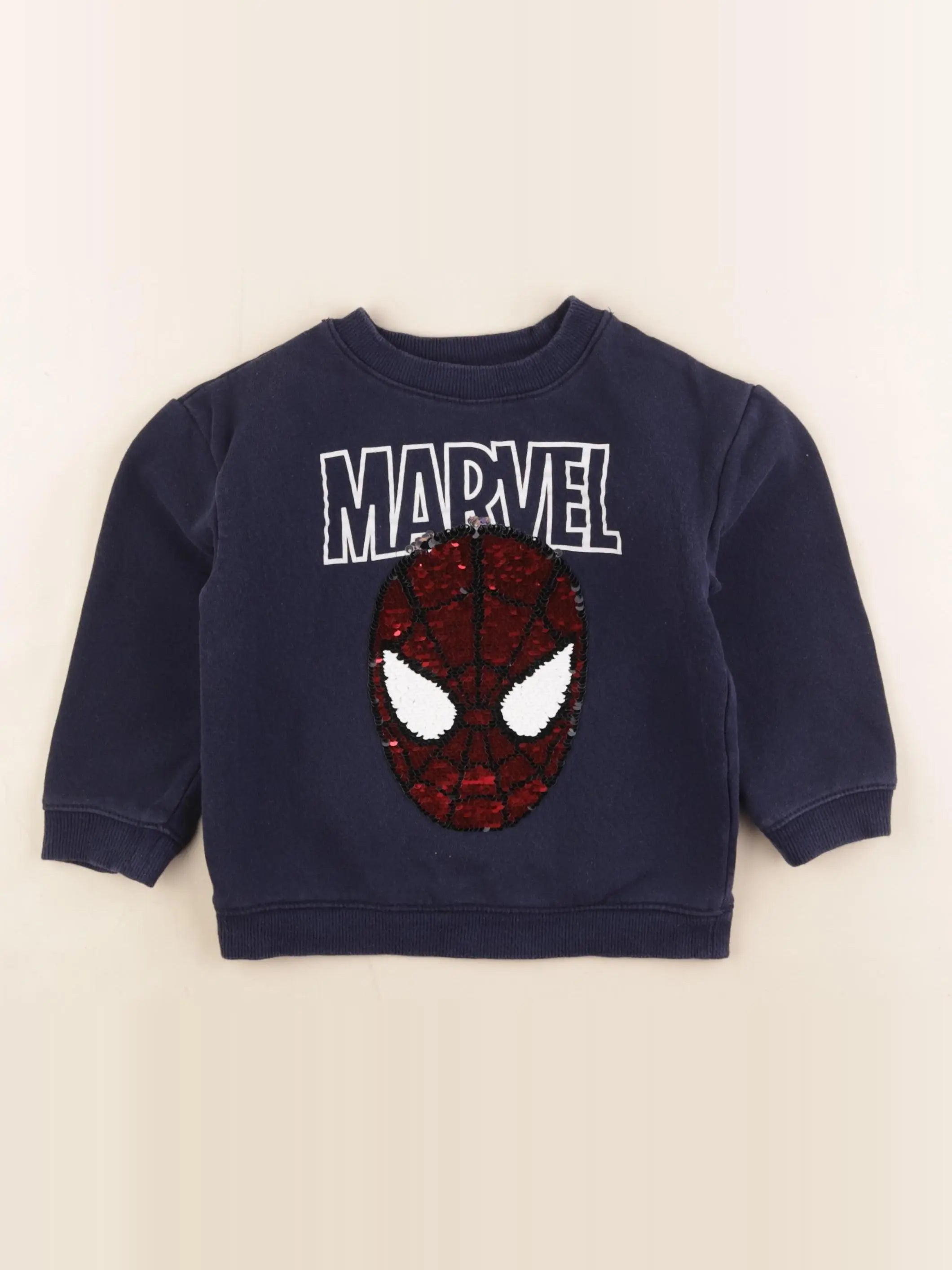 H&M - sweat bleu - 3/4 ans