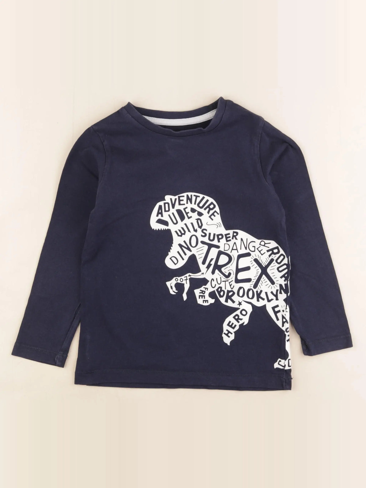 Vertbaudet - tee-shirt bleu - 5 ans