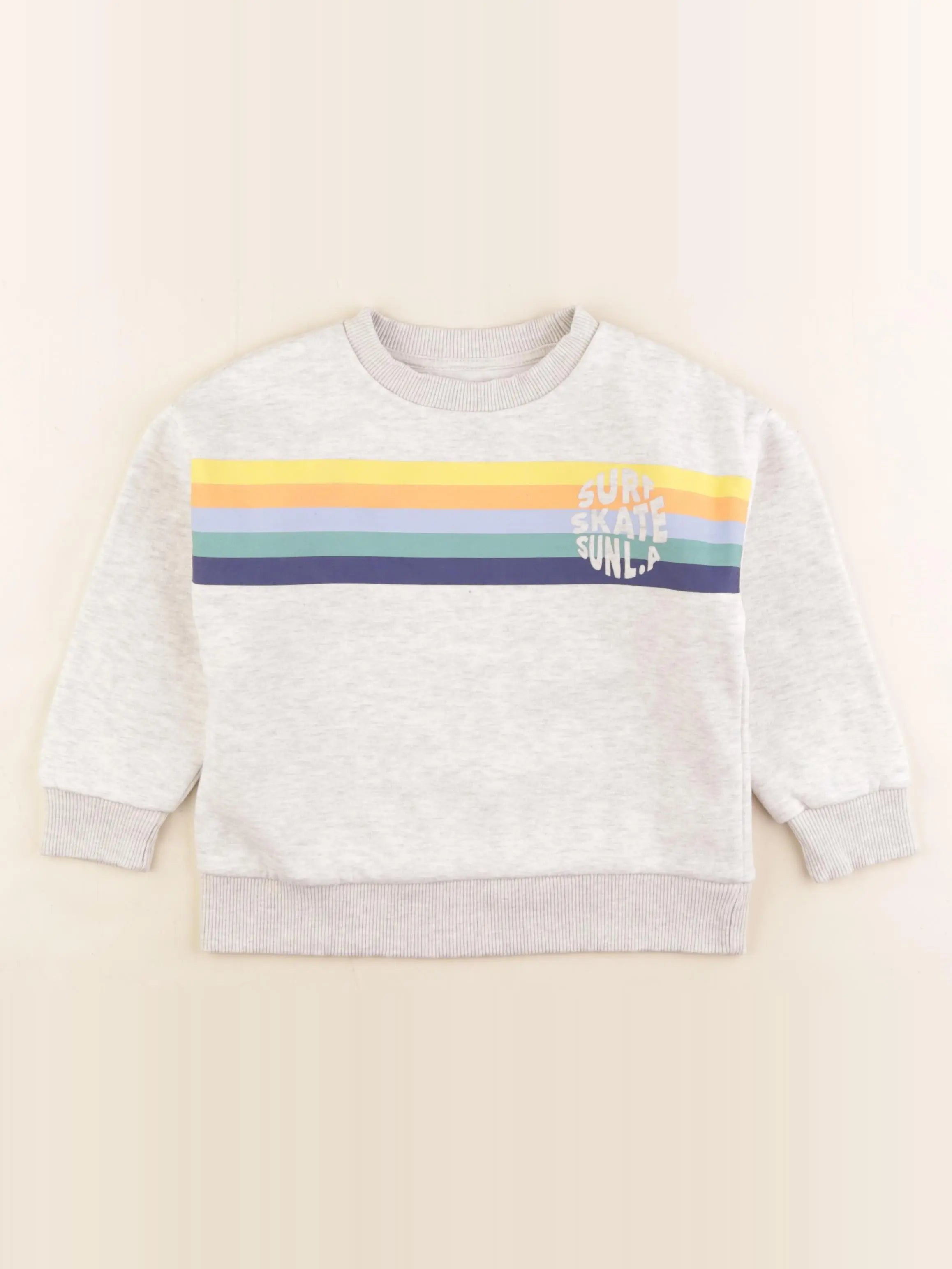Vertbaudet - sweat multicolore - 5 ans