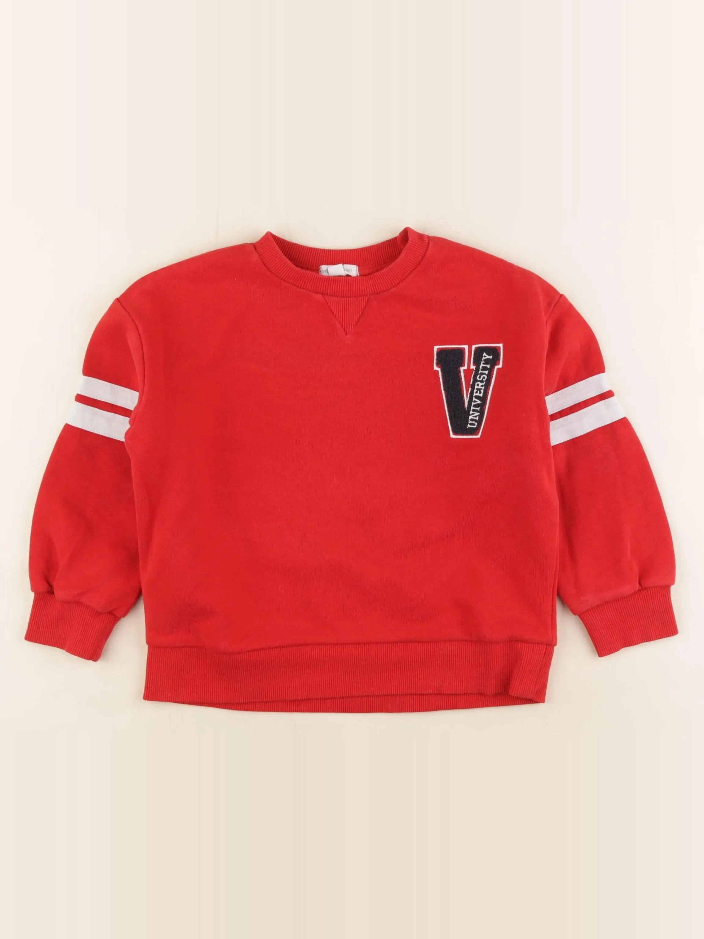 Vertbaudet - sweat rouge - 5 ans