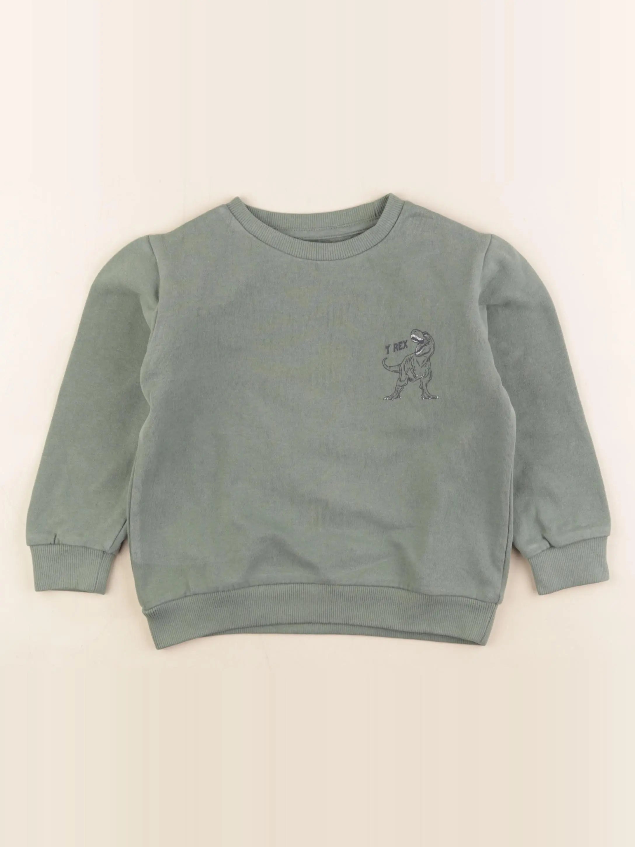 Vertbaudet - sweat vert - 5 ans