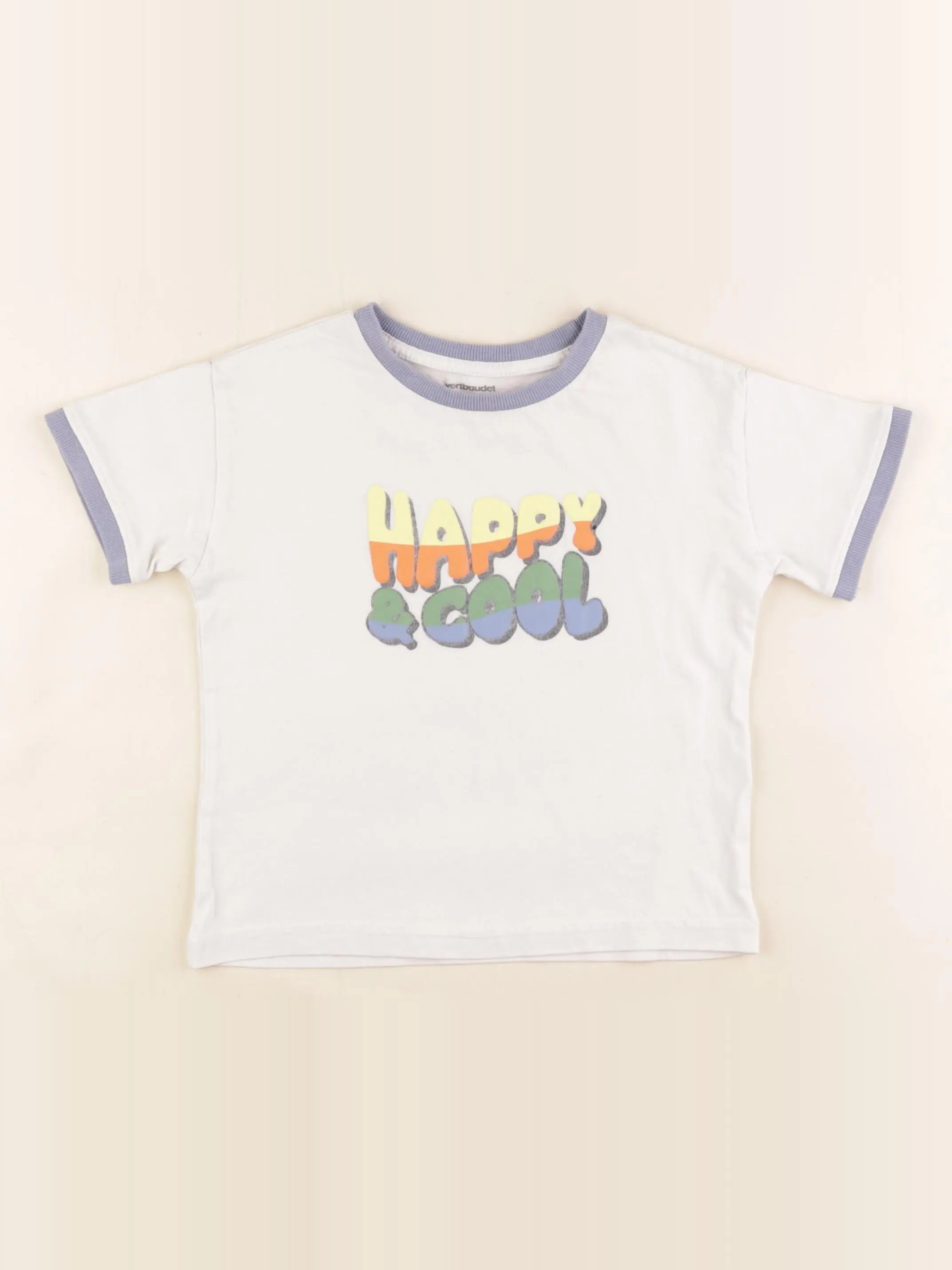 Vertbaudet - tee-shirt blanc - 3 ans