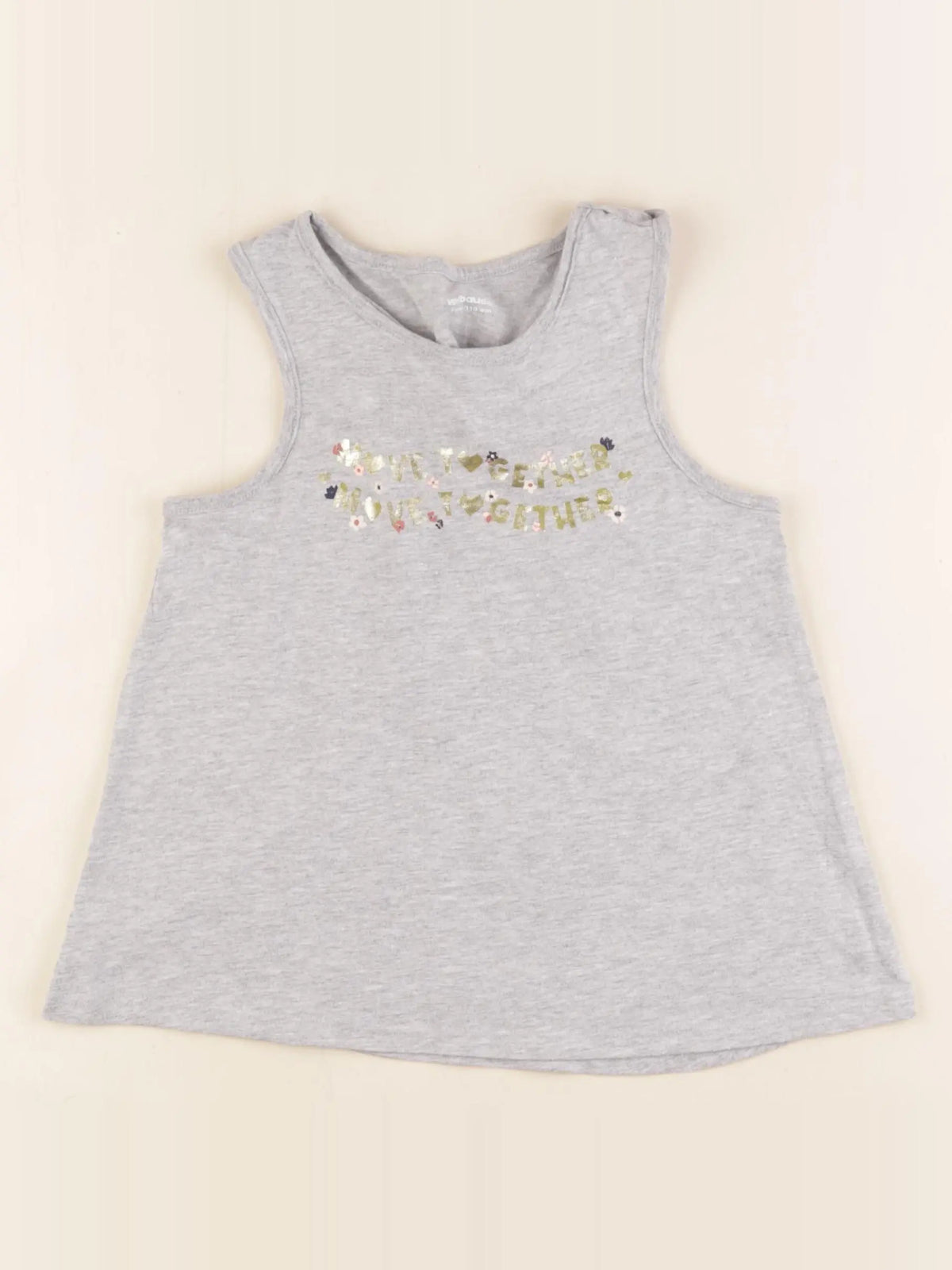 Vertbaudet - débardeur gris - 5 ans