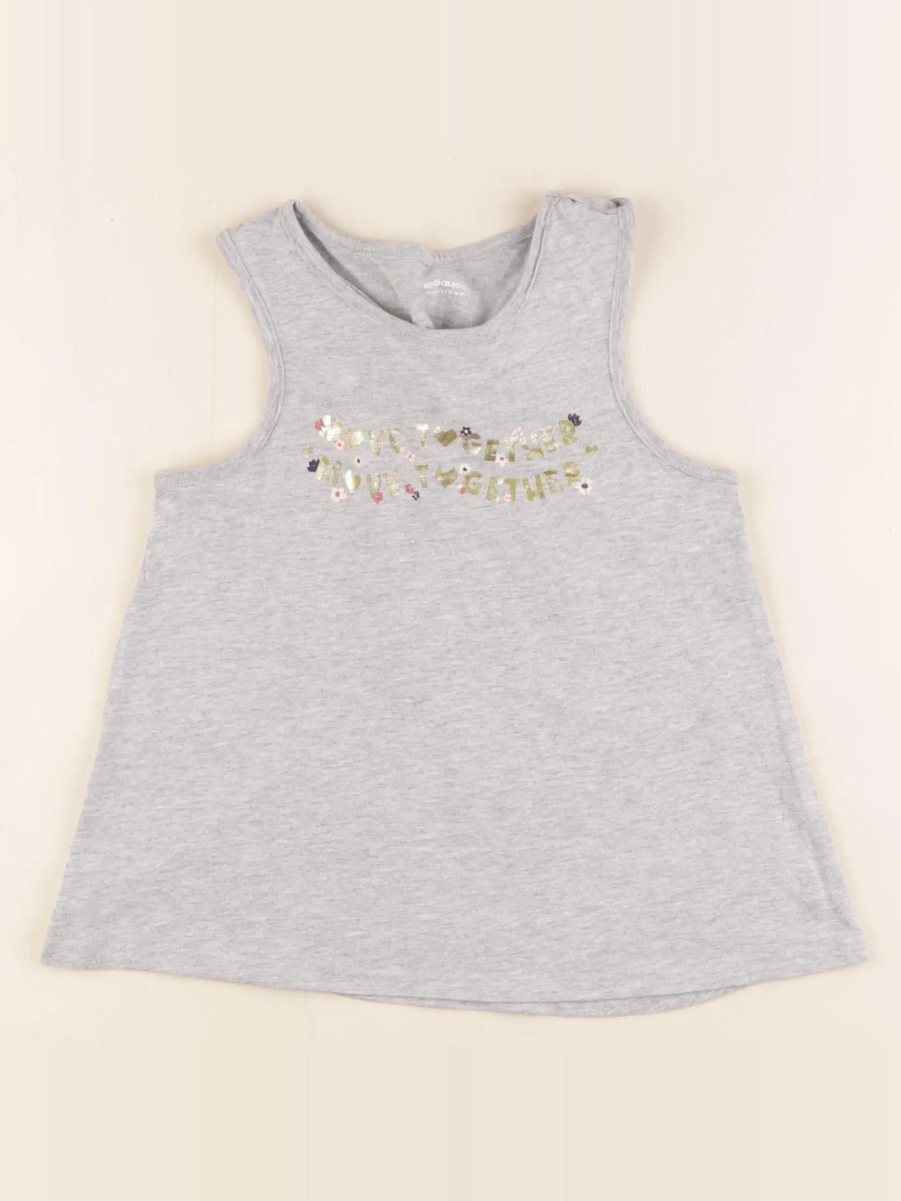 Vertbaudet - débardeur gris - 5 ans