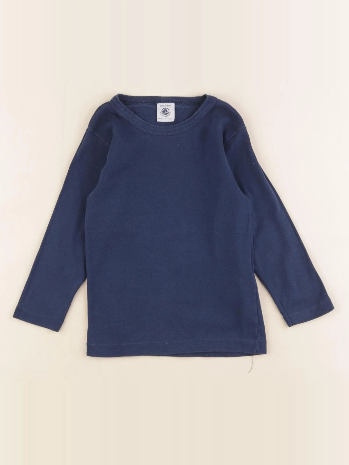 Petit Bateau - maillot de corps bleu - 3 ans