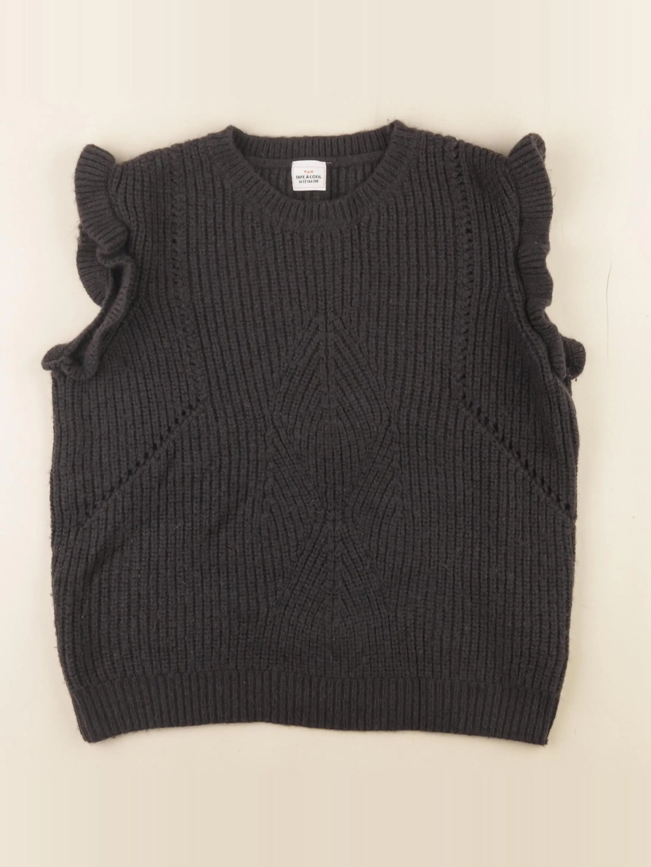 Tape à l'oeil - pull gris - 14 ans