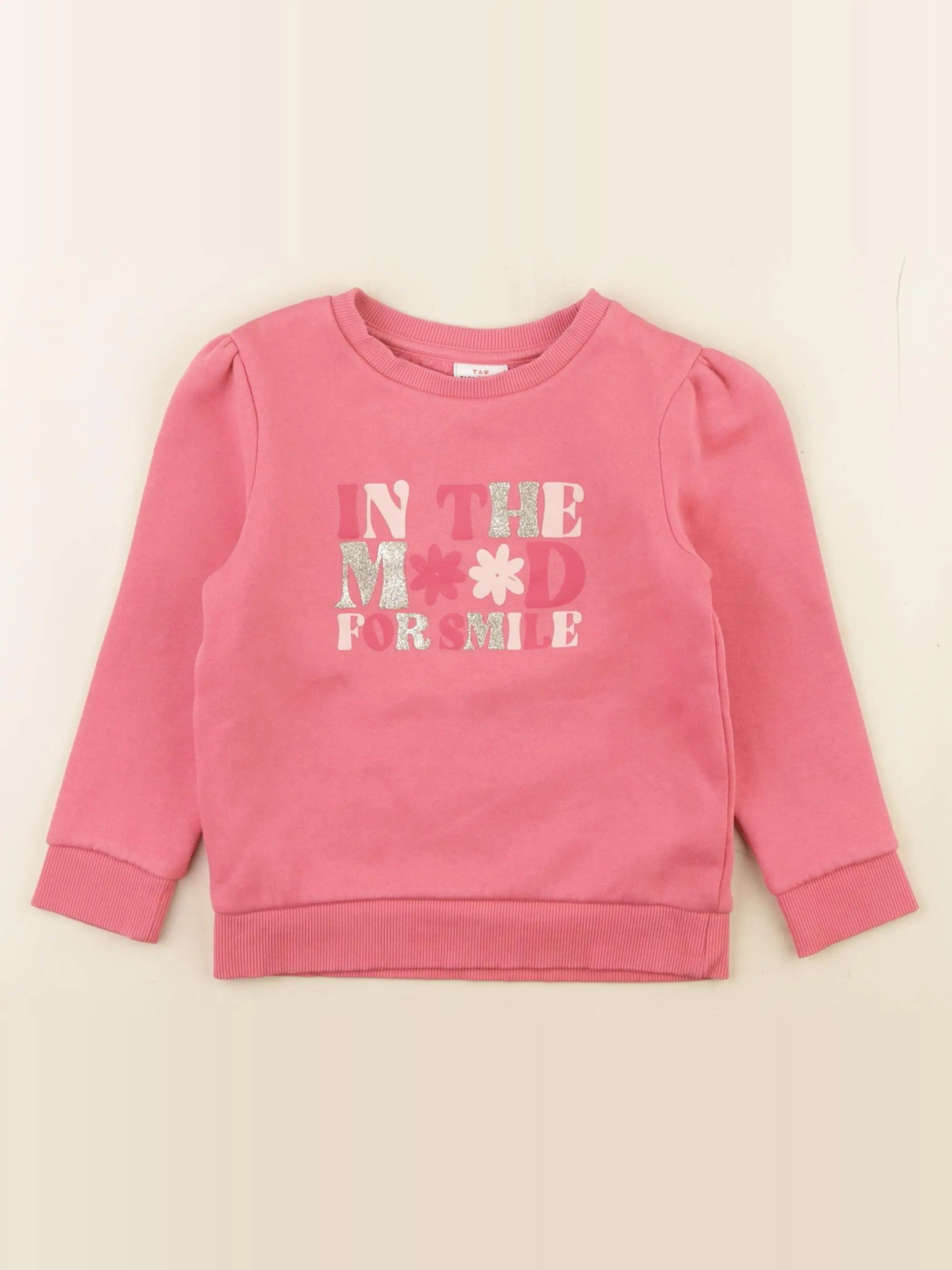 Tape à l'oeil - sweat rose - 3 ans