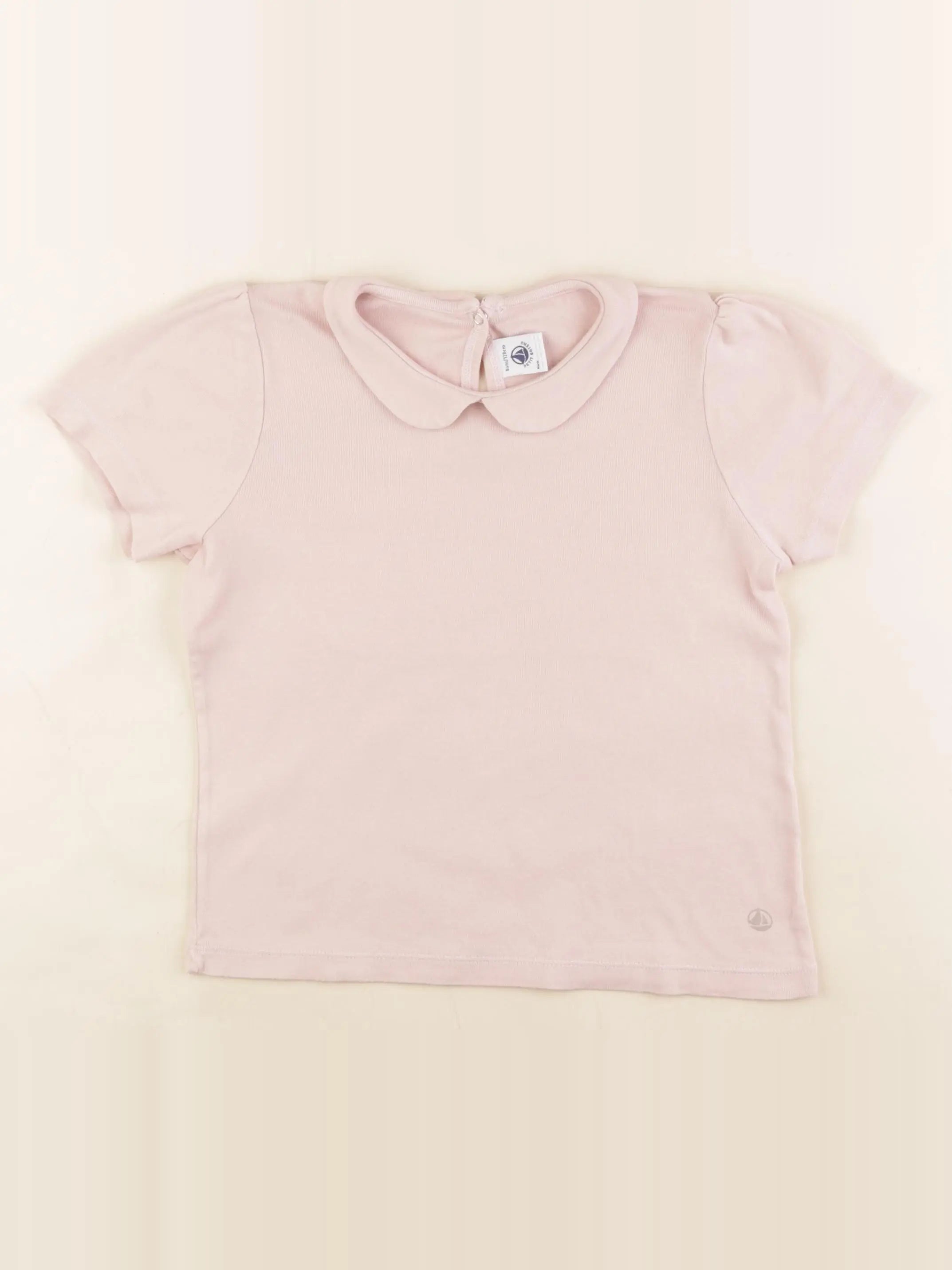 Petit Bateau - tee-shirt rose - 8 ans