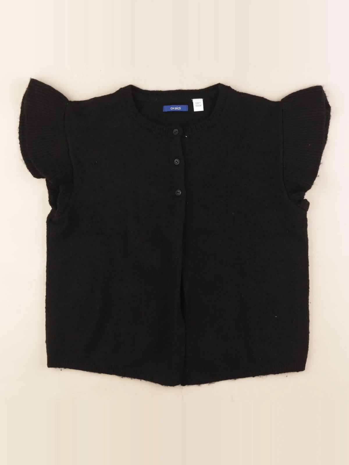 Okaidi - gilet noir - 12 ans