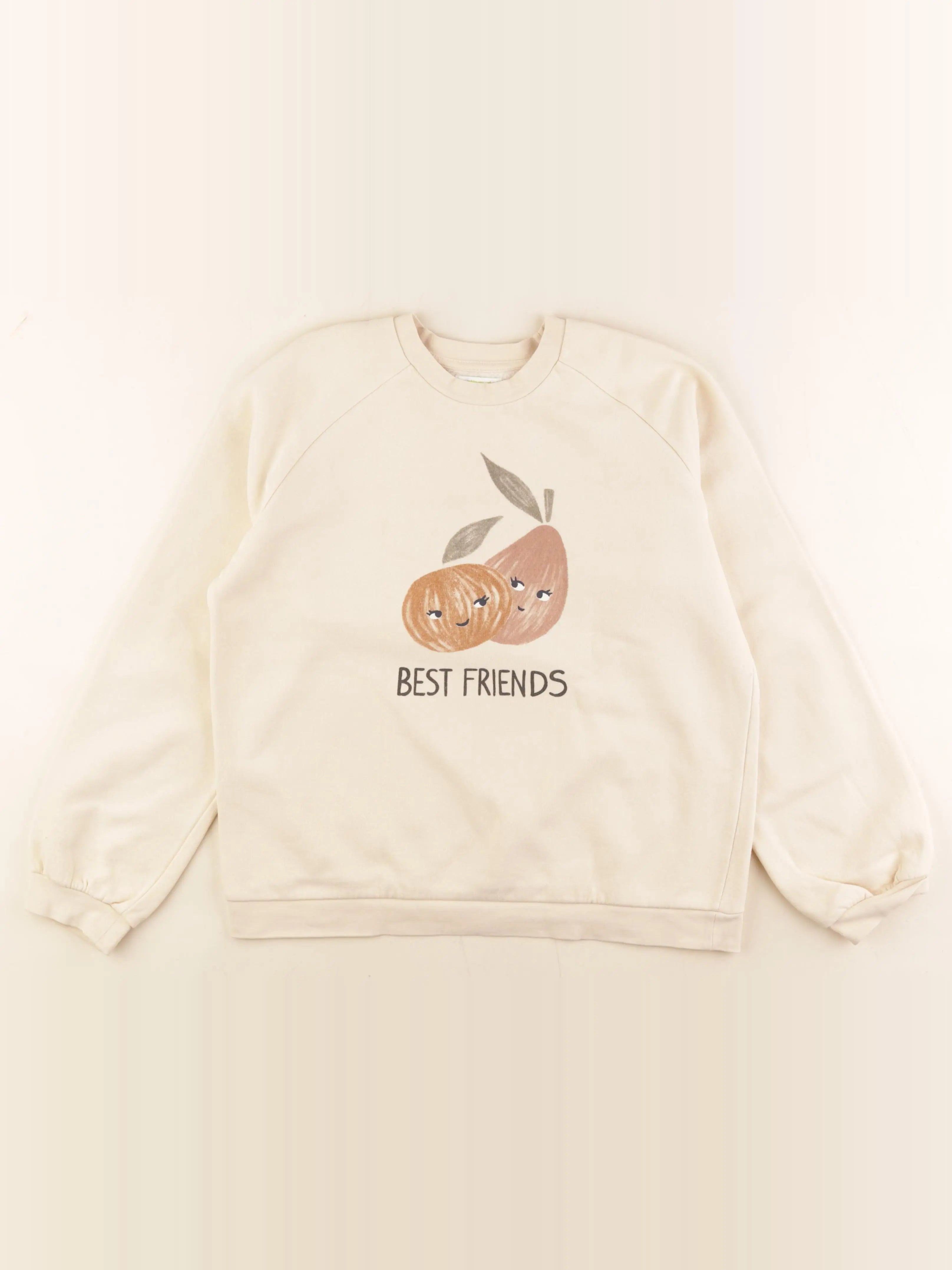 Vertbaudet - sweat beige - 14 ans
