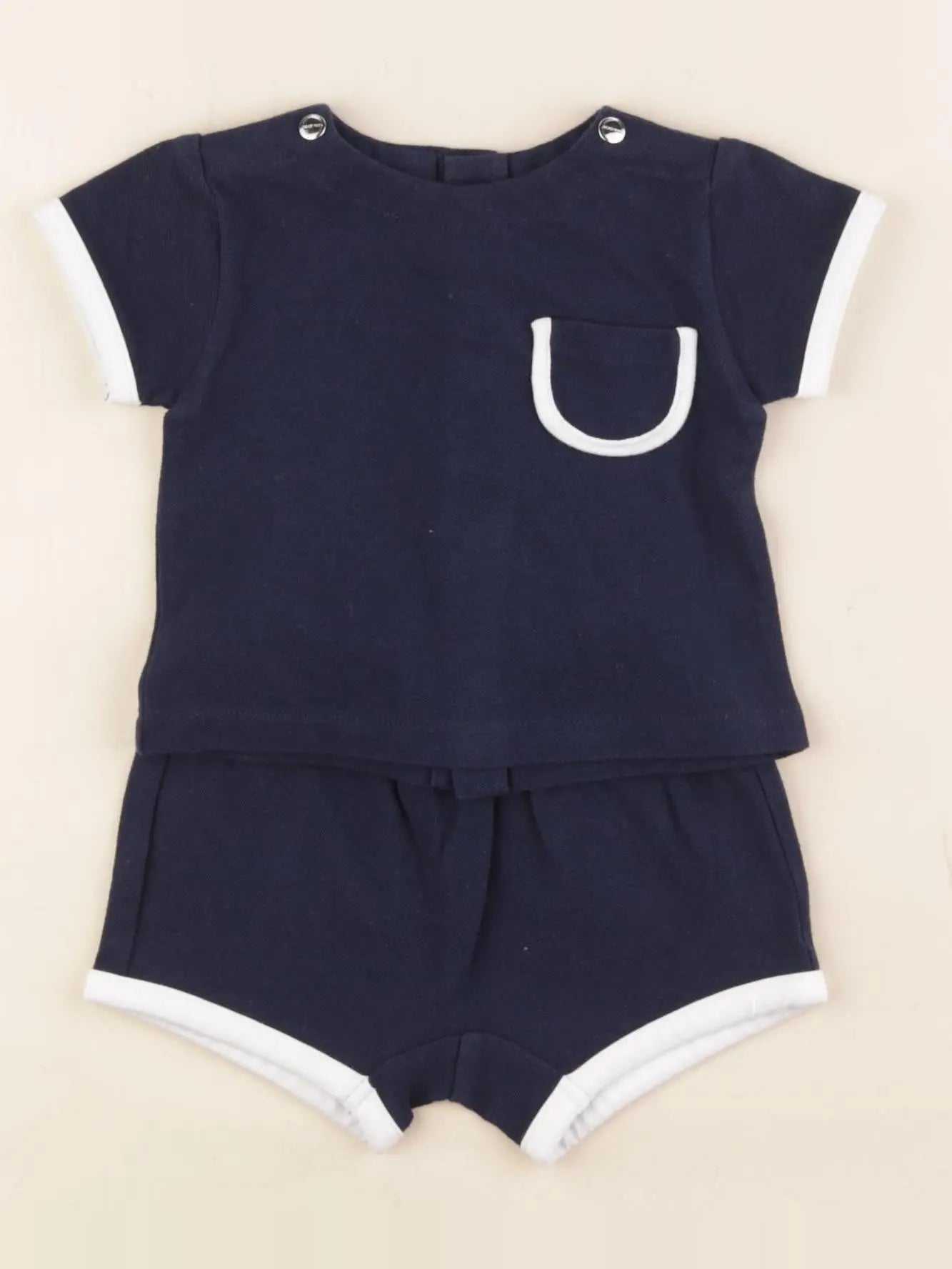 Jacadi - ensemble bleu - 3 mois