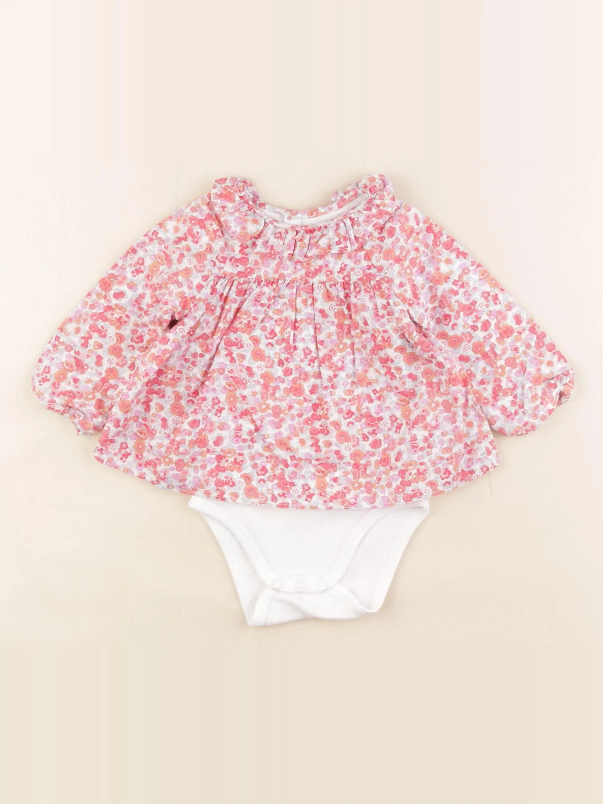 Jacadi - body blouse multicolore - 6 mois