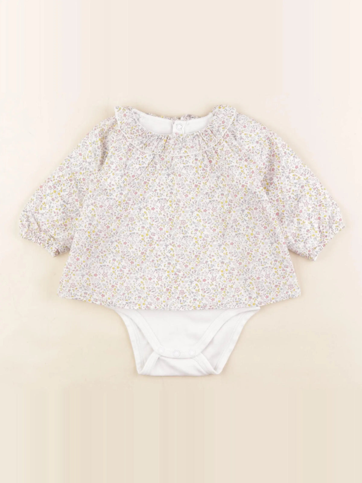 Jacadi - body blouse multicolore - 6 mois