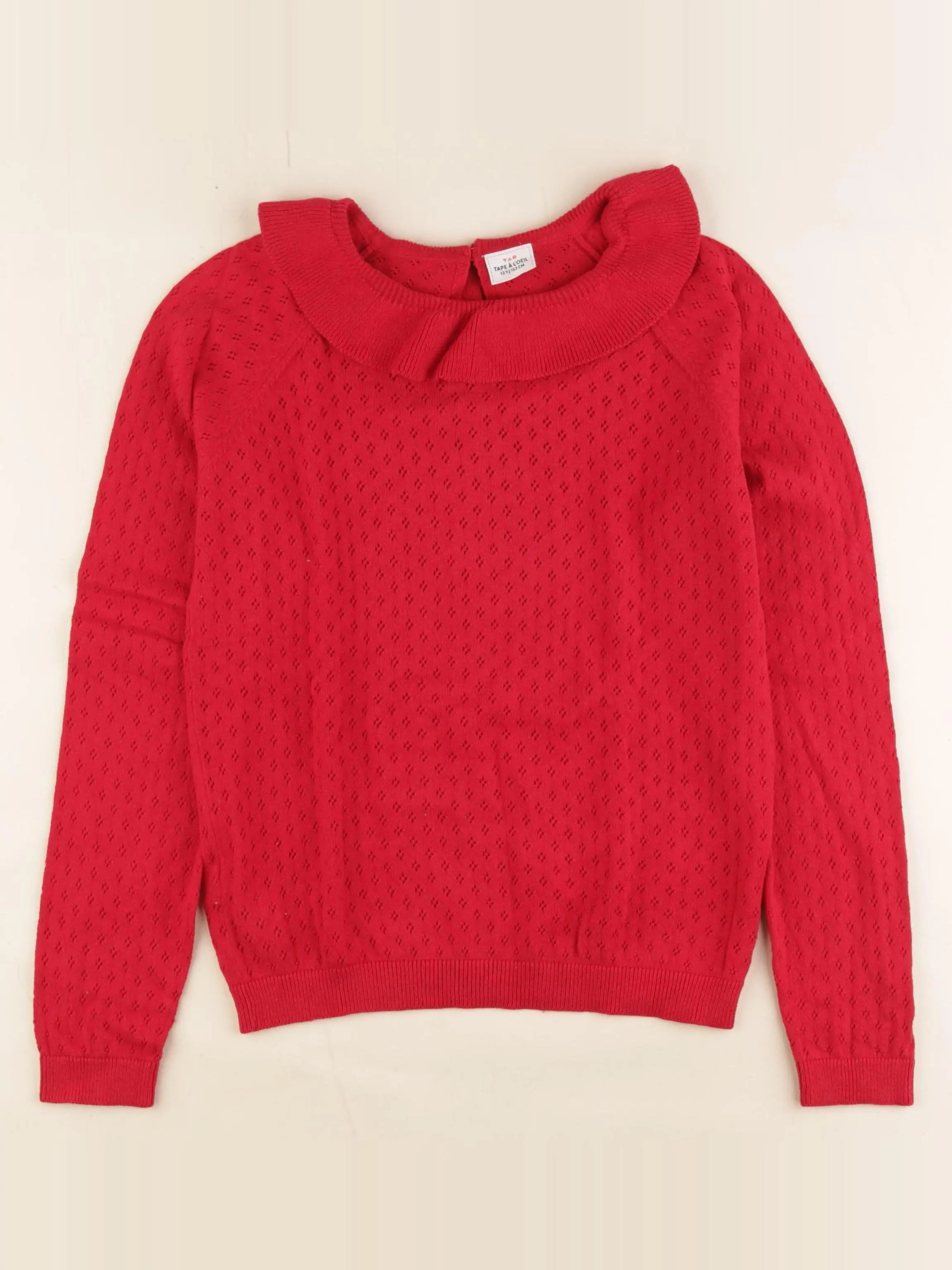 Tape à l'oeil - pull rouge - 12 ans