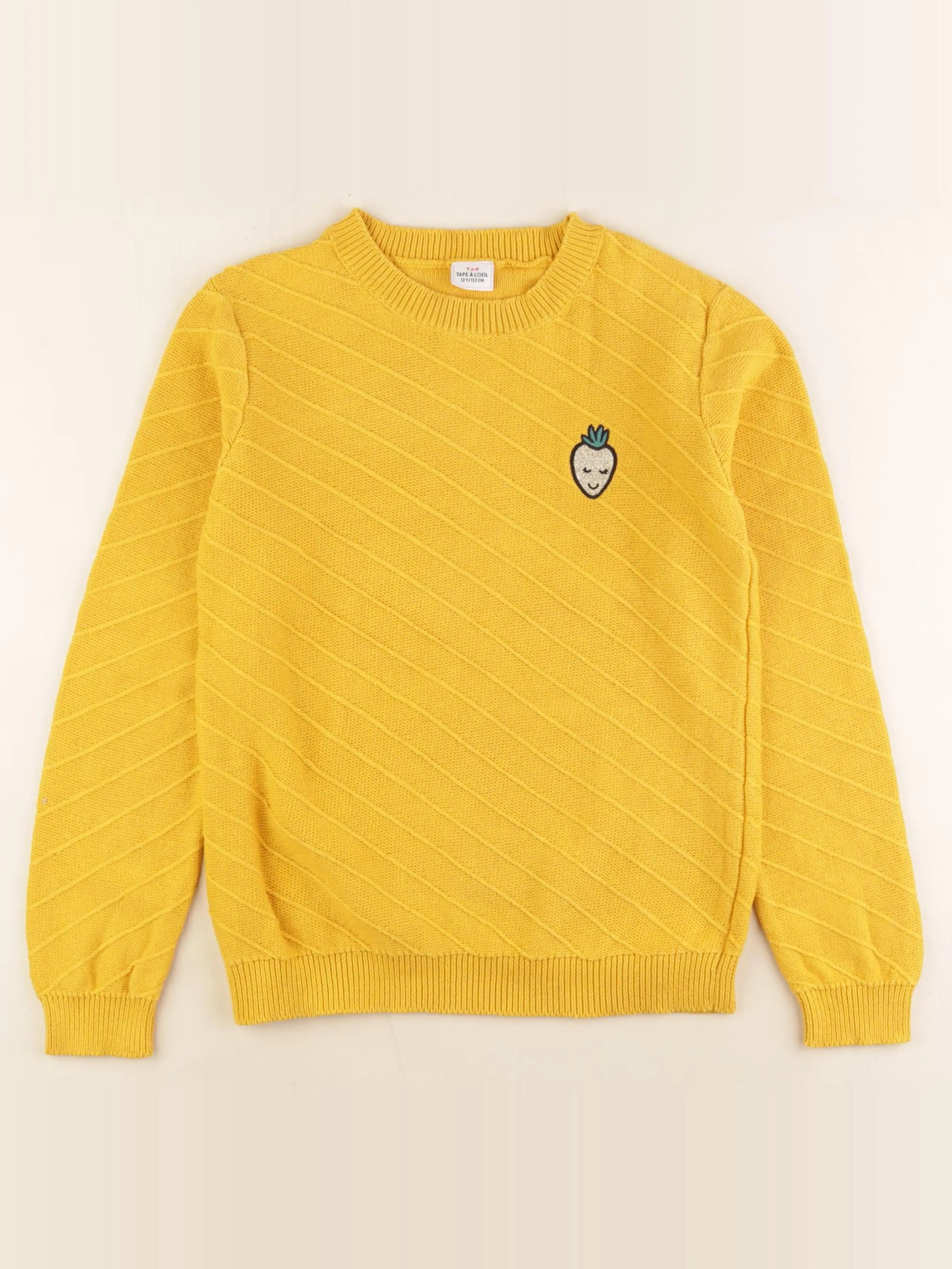 Tape à l'oeil - pull jaune - 12 ans
