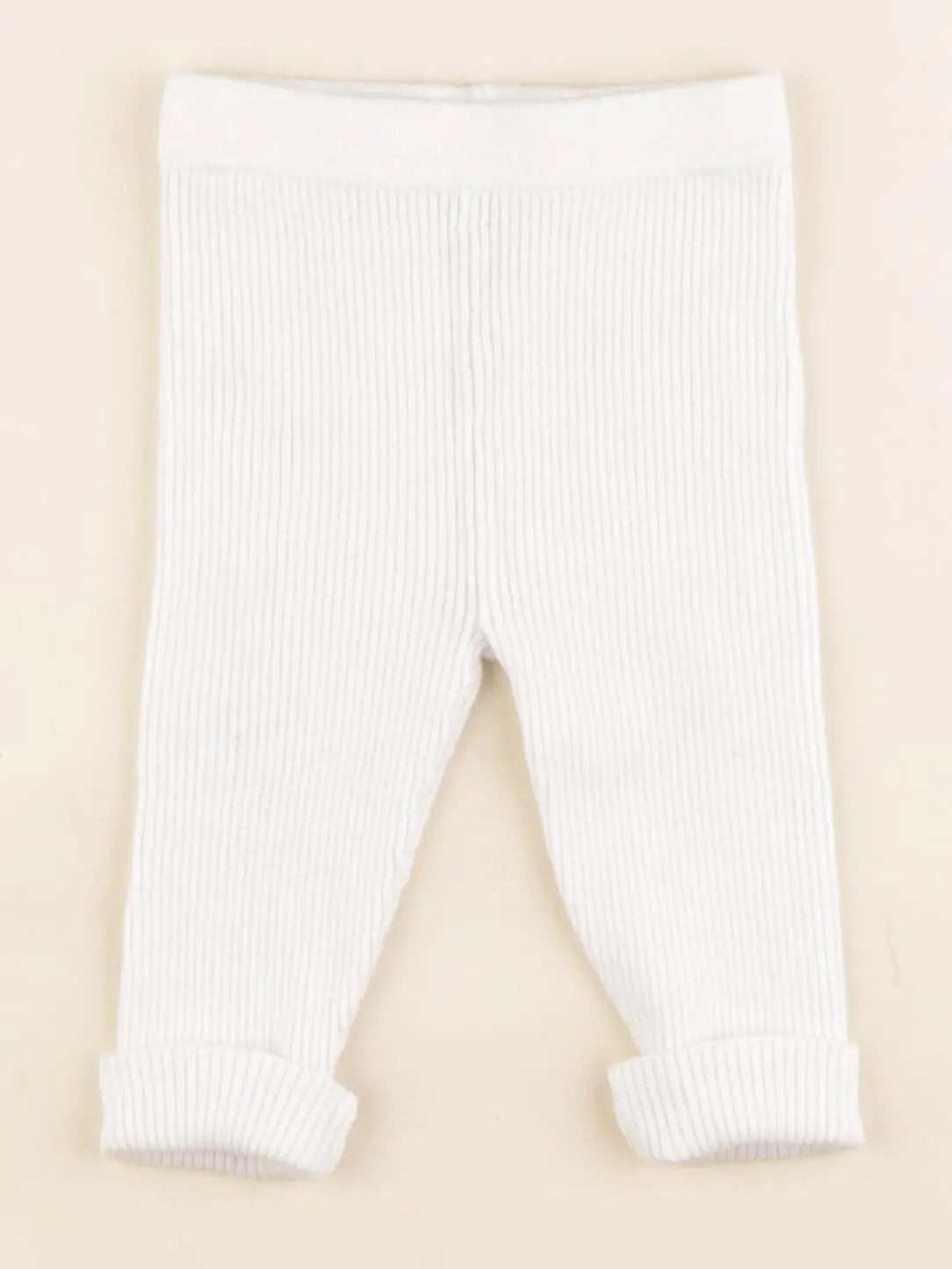 Vertbaudet - legging blanc - 6 mois