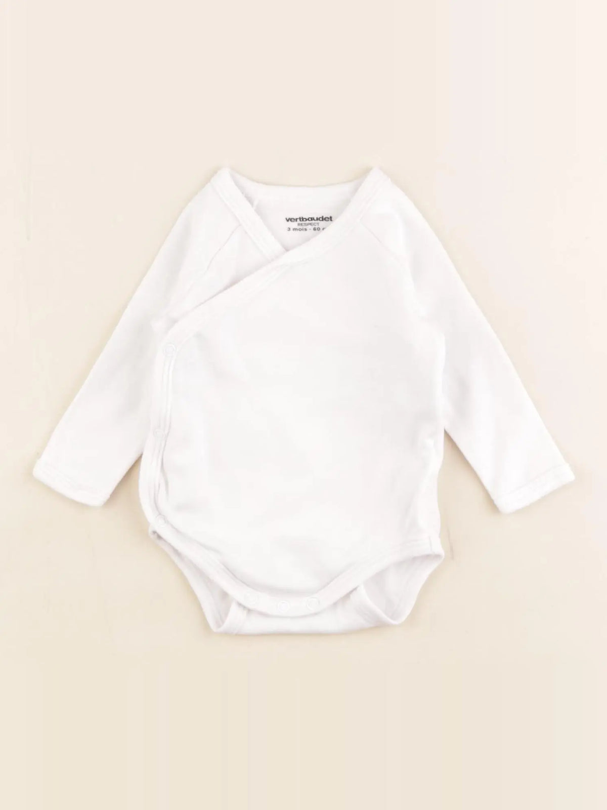 Vertbaudet - body blanc - 3 mois